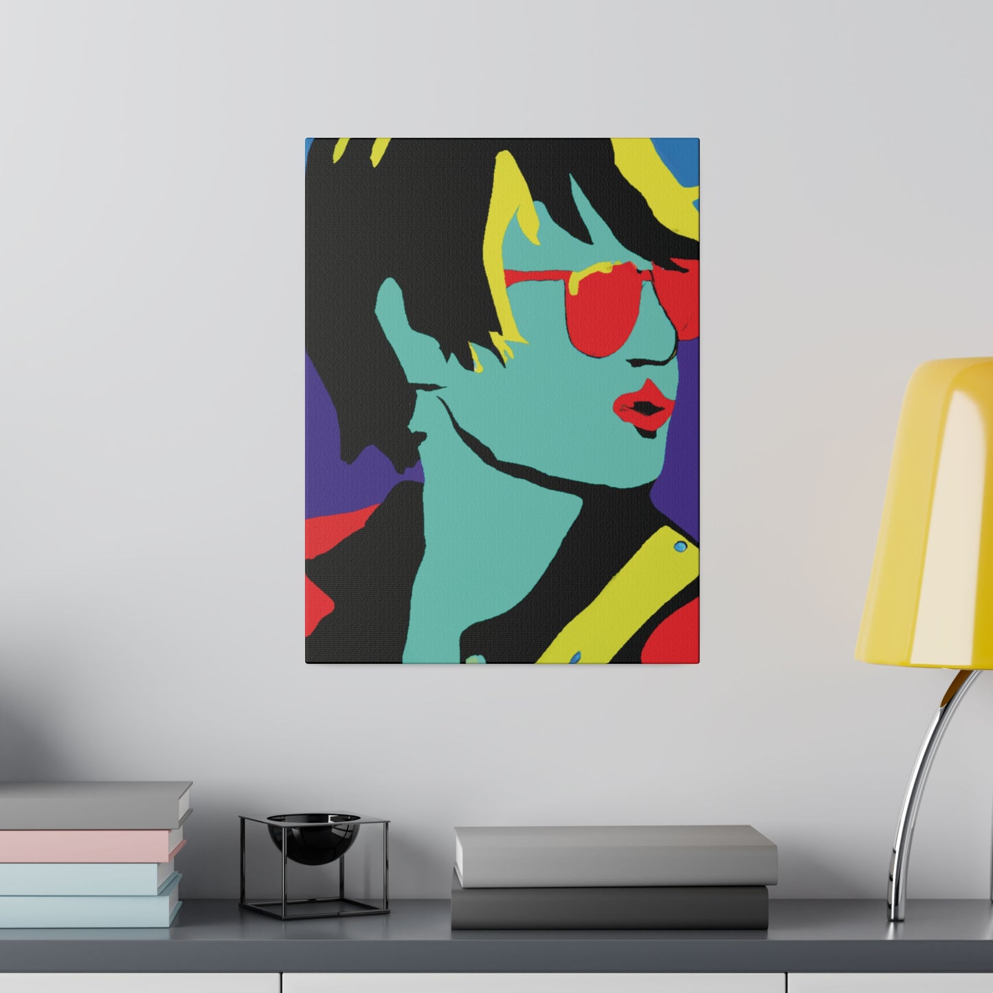 3234H - Rockstar Painting Print | Face | Abstract | Poster | Home Decor | Wall Art | Music Art | Canvas