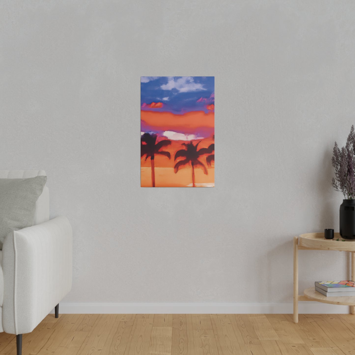 8546B - Miami Beach Sunset Painting Print | Miami | Beach | Sunset | Poster | Home Decor | Wall Art | Canvas