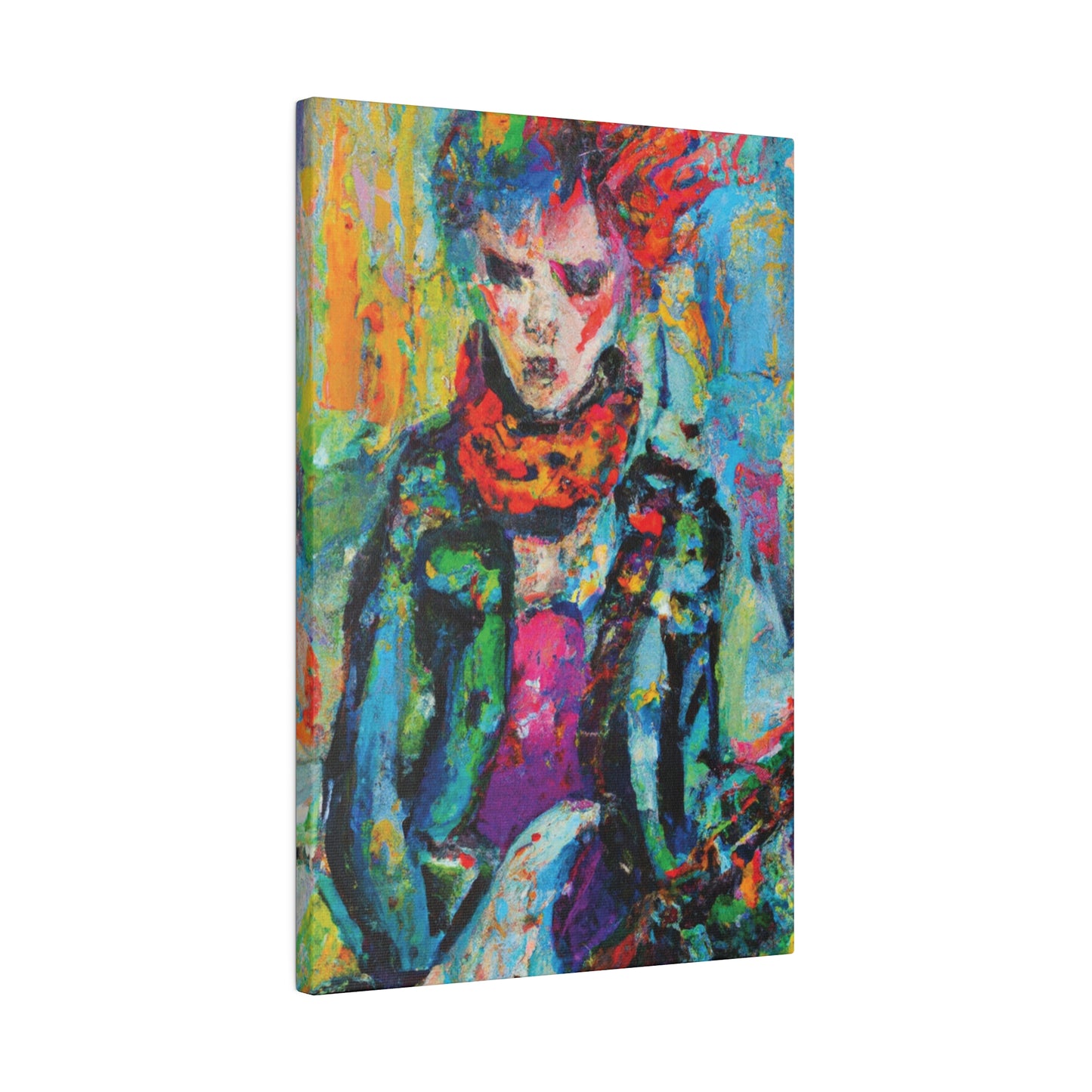 9432X - Rockstar Oil Painting Style Print | Poster | Home Decor | Wall Art | Music Art | Canvas