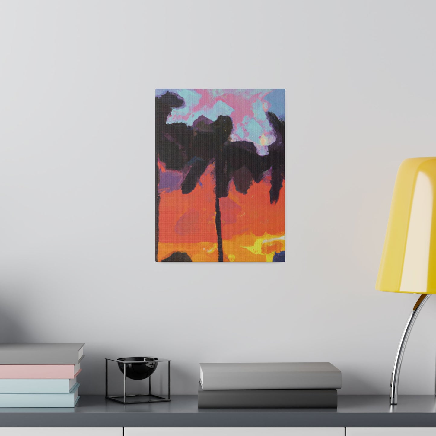 9276D - Miami Beach Sunset Painting Print | Miami | Beach | Sunset | Poster | Home Decor | Wall Art | Canvas