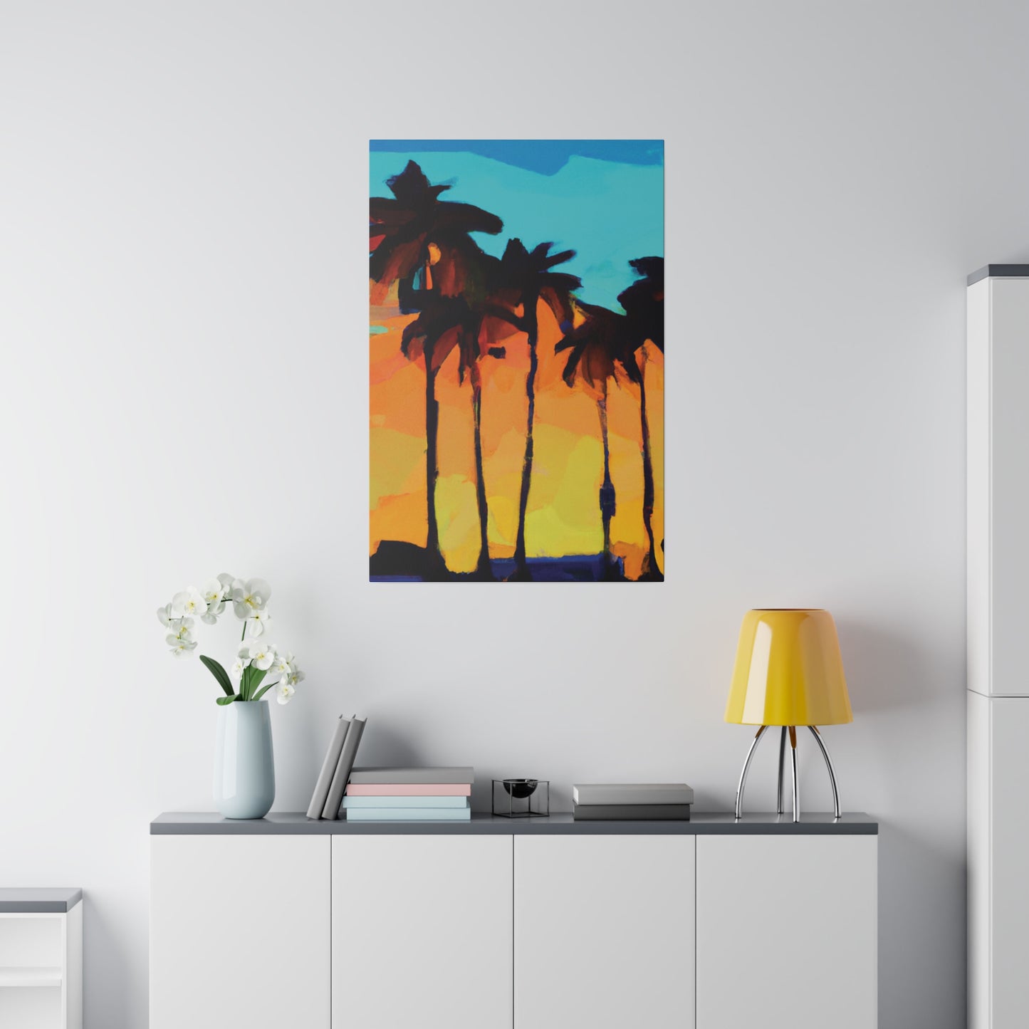 3606O - Miami Beach Sunset Painting Print | Miami | Beach | Sunset | Poster | Home Decor | Wall Art | Canvas
