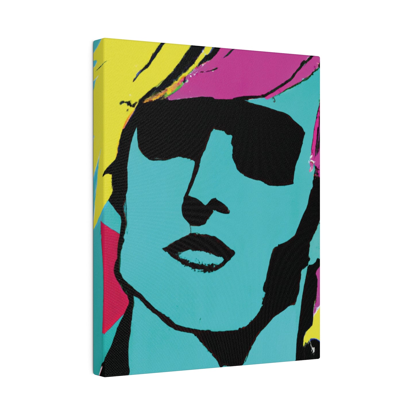 8753H - Rockstar Painting Print | Face | Abstract | Poster | Home Decor | Wall Art | Music Art | Canvas