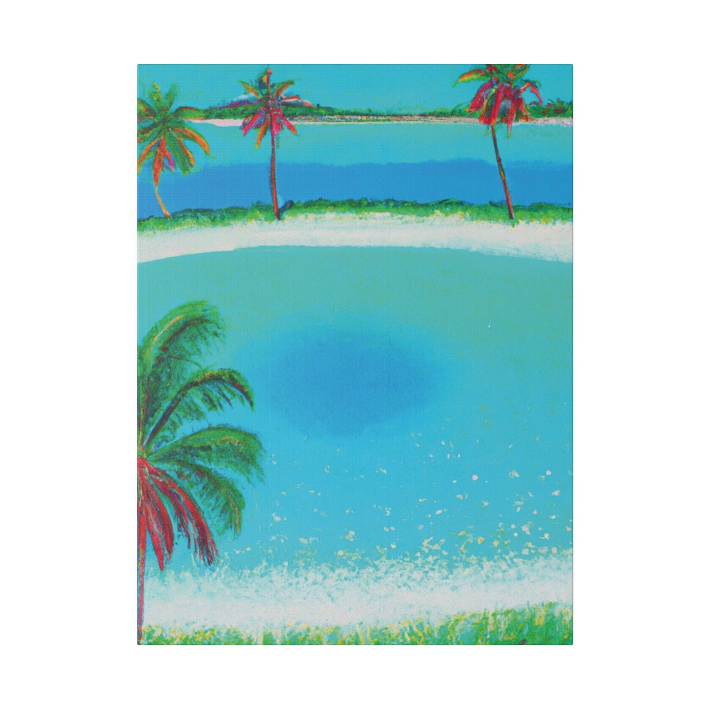 2198G - Bahamas Ocean Painting Print | Bahamas | Ocean | Beach | Poster | Home Decor | Wall Art | Canvas