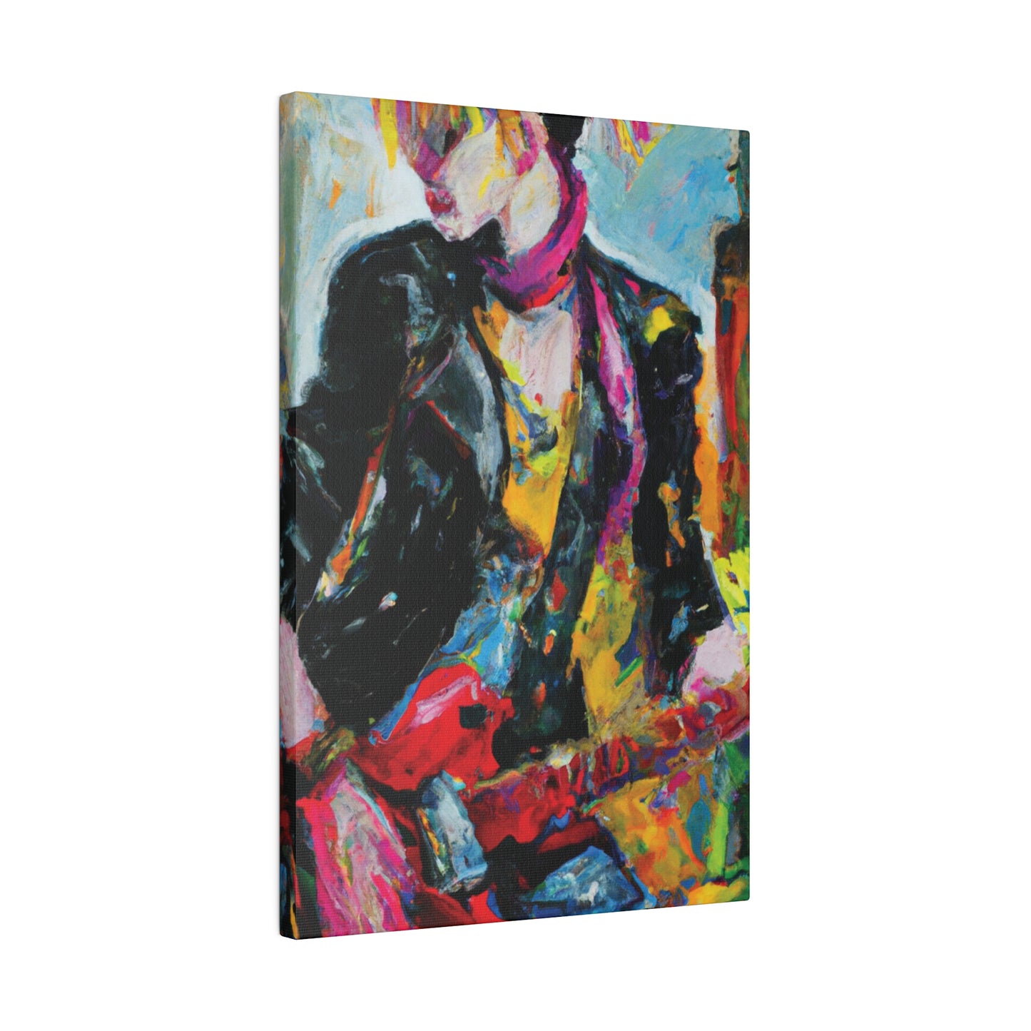 8178F - Rockstar Oil Painting Style Print | Poster | Home Decor | Wall Art | Music Art | Canvas