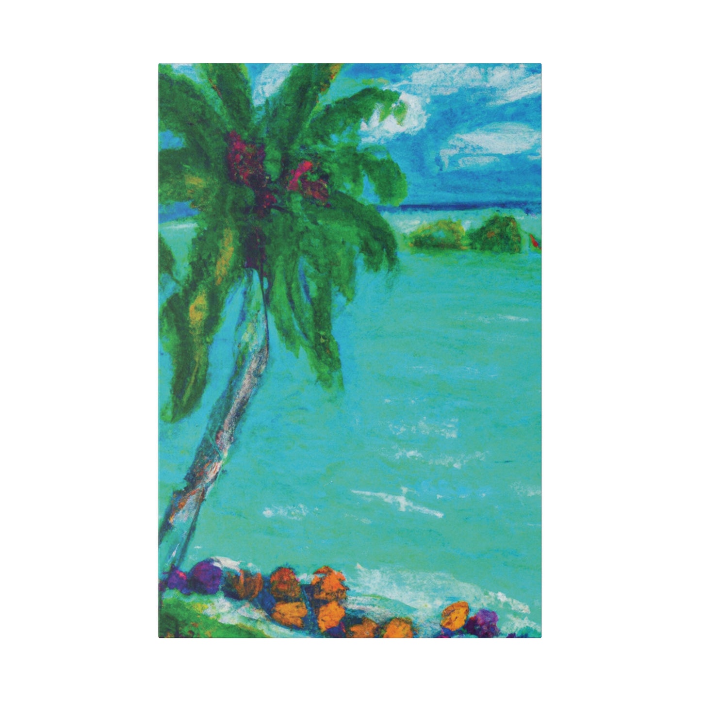 8864T - Bahamas Ocean Painting Print | Bahamas | Ocean | Beach | Poster | Home Decor | Wall Art | Canvas