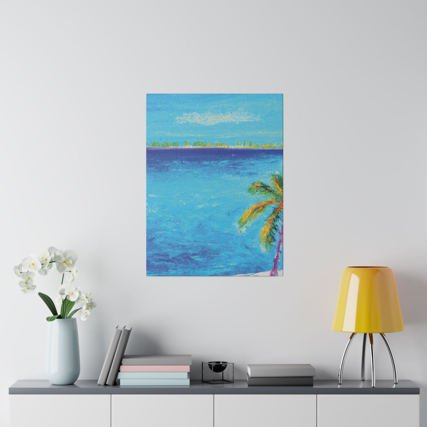 7666Q - Bahamas Ocean Painting Print | Bahamas | Ocean | Beach | Poster | Home Decor | Wall Art | Canvas