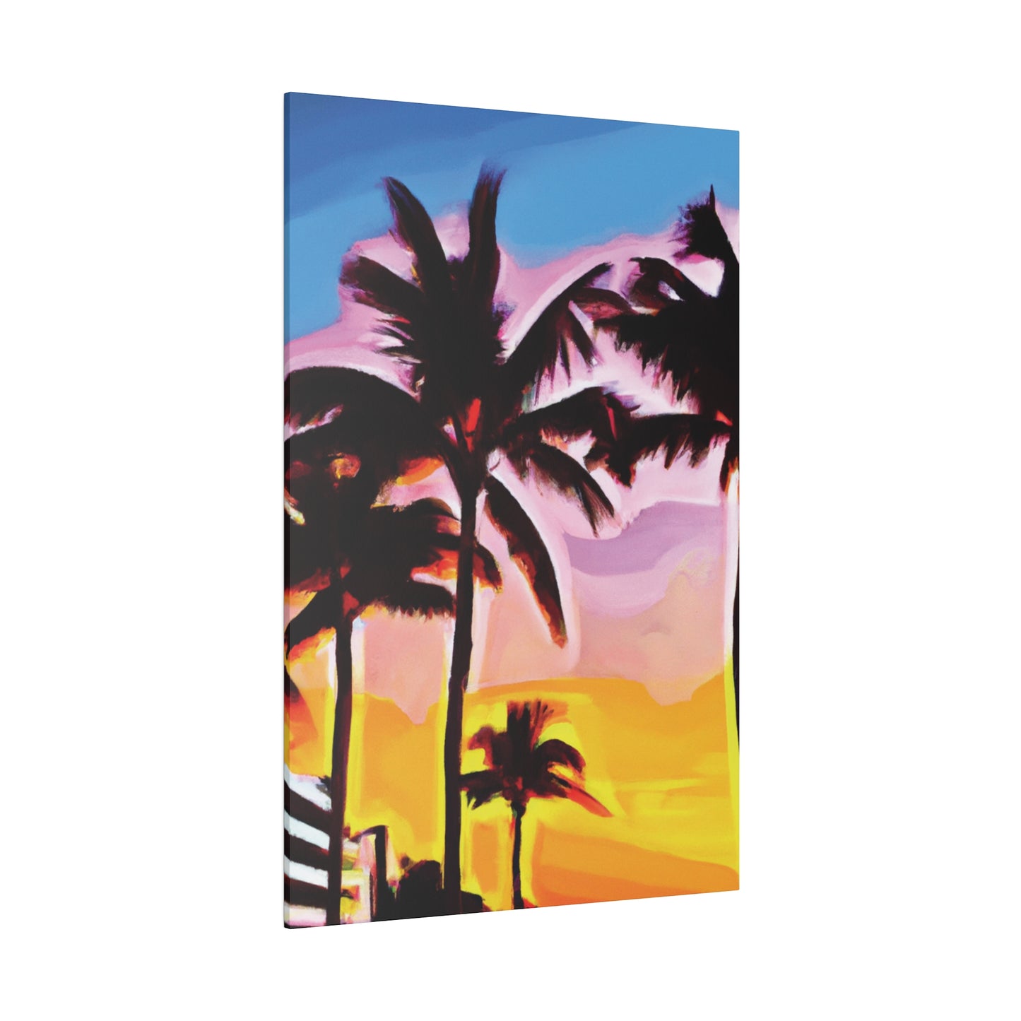 742X - Miami Beach Sunset Painting Print | Miami | Beach | Sunset | Poster | Home Decor | Wall Art | Canvas