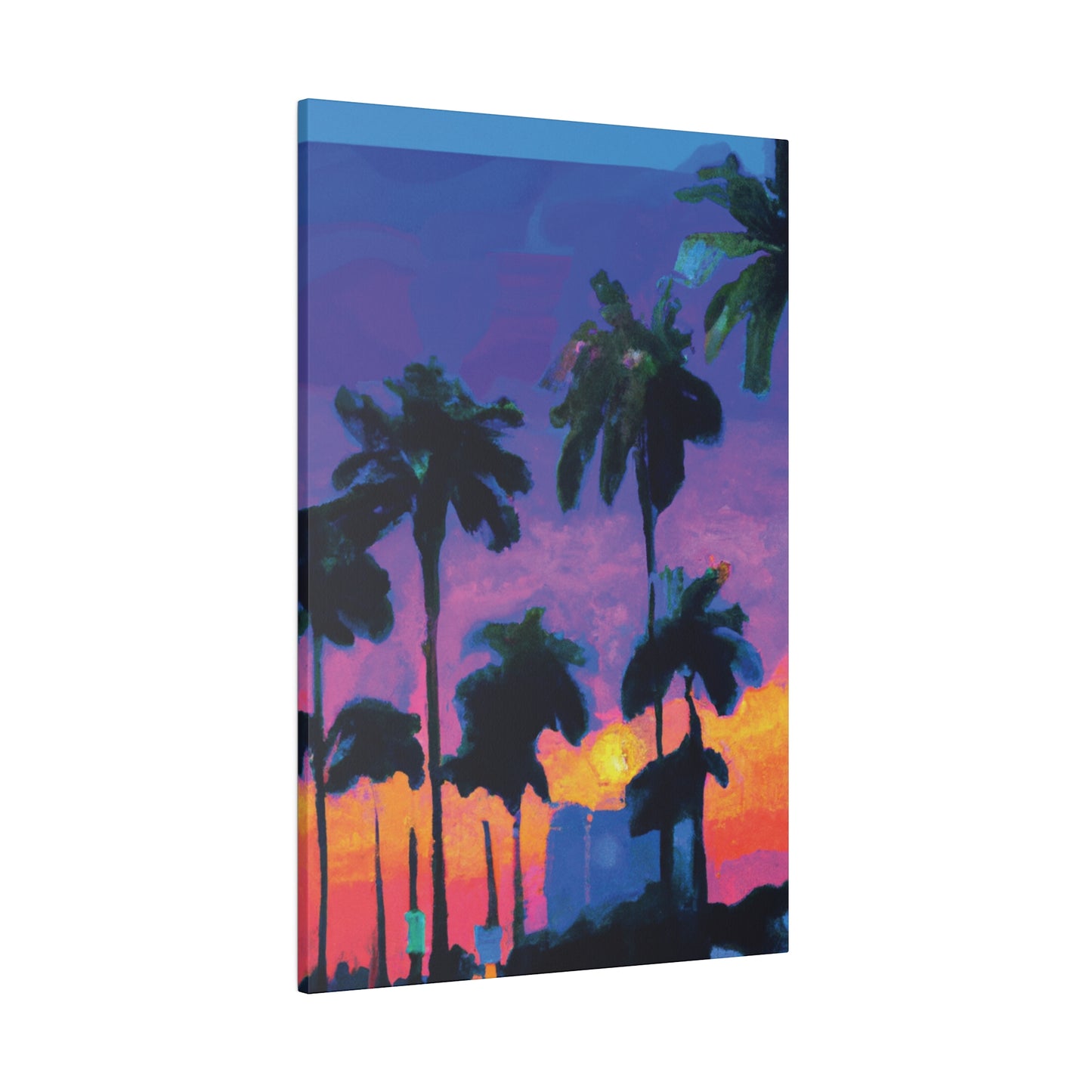 9232V - Miami Beach Sunset Painting Print | Miami | Beach | Sunset | Poster | Home Decor | Wall Art | Canvas