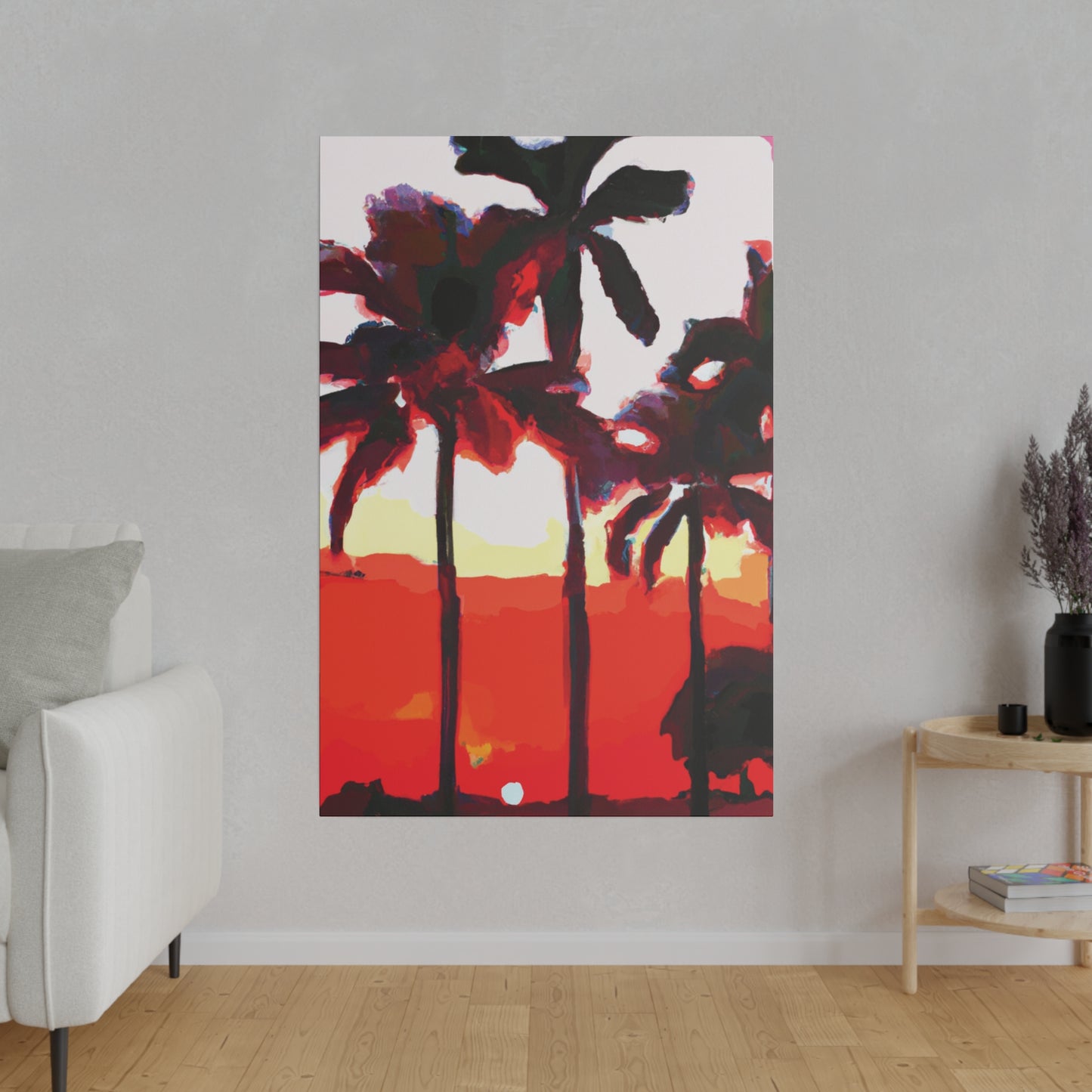 6831K - Miami Beach Sunset Painting Print | Miami | Beach | Sunset | Poster | Home Decor | Wall Art | Canvas