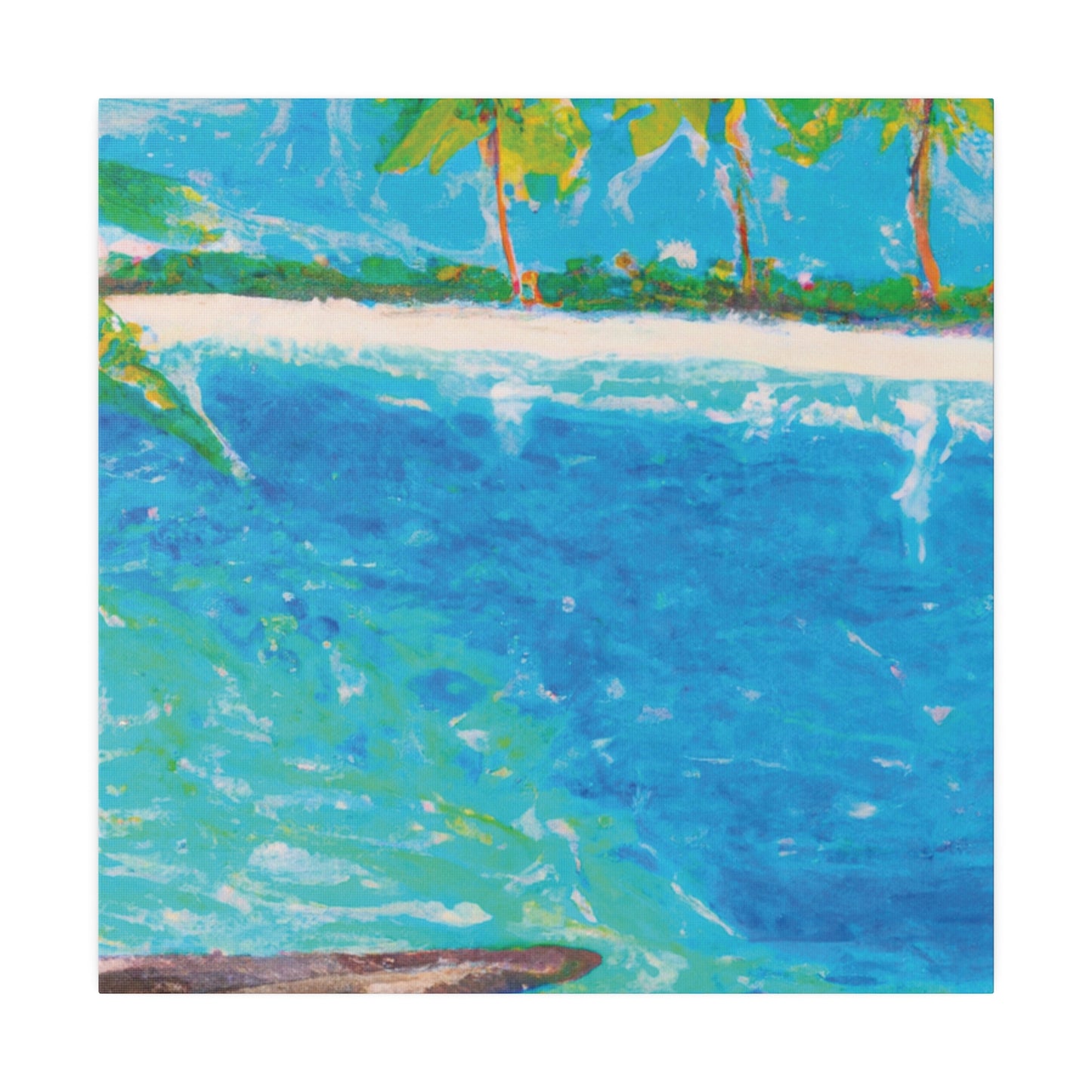 5065C - Bahamas Ocean Painting Print | Bahamas | Ocean | Beach | Poster | Home Decor | Wall Art | Canvas