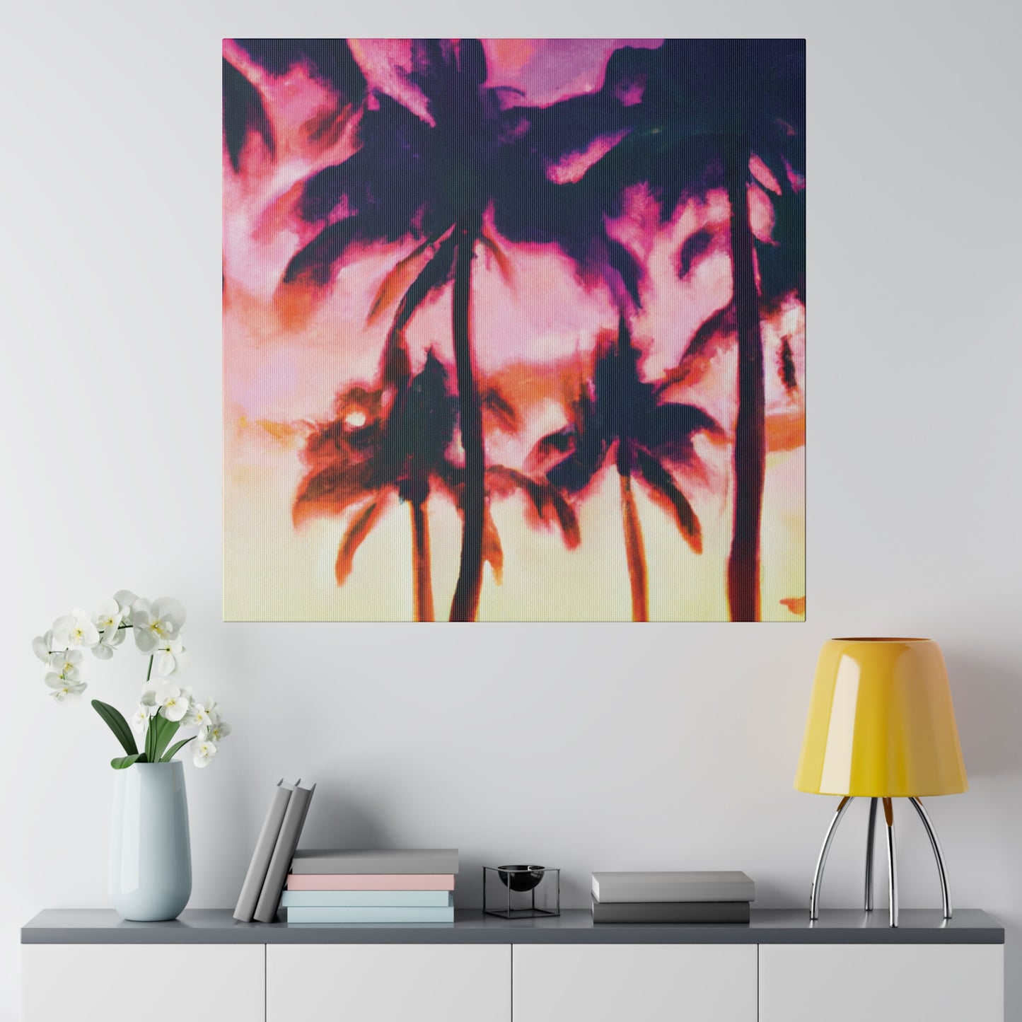 7266A - Miami Beach Sunset Painting Print | Miami | Beach | Sunset | Poster | Home Decor | Wall Art | Canvas