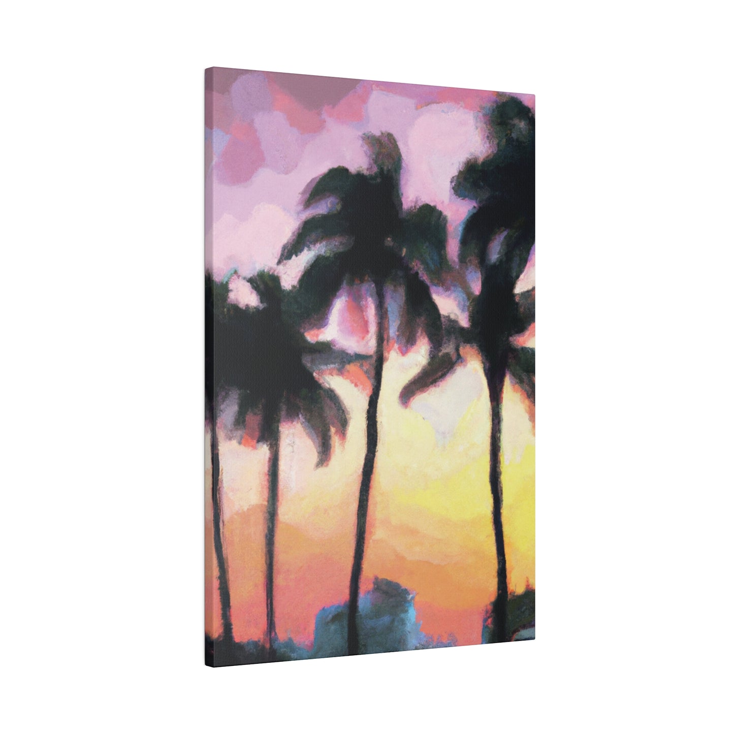 7184X - Miami Beach Sunset Painting Print | Miami | Beach | Sunset | Poster | Home Decor | Wall Art | Canvas