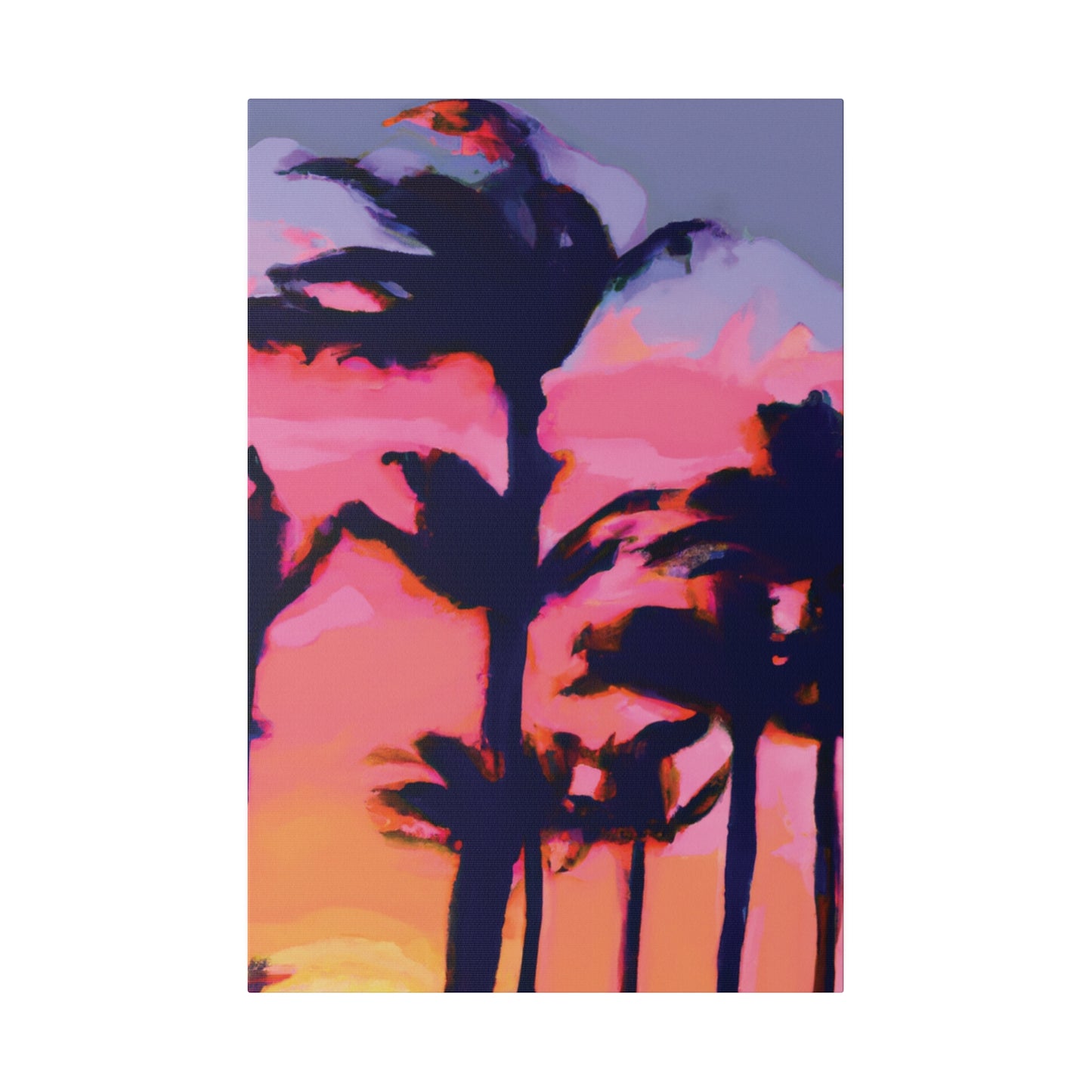 7993P - Miami Beach Sunset Painting Print | Miami | Beach | Sunset | Poster | Home Decor | Wall Art | Canvas