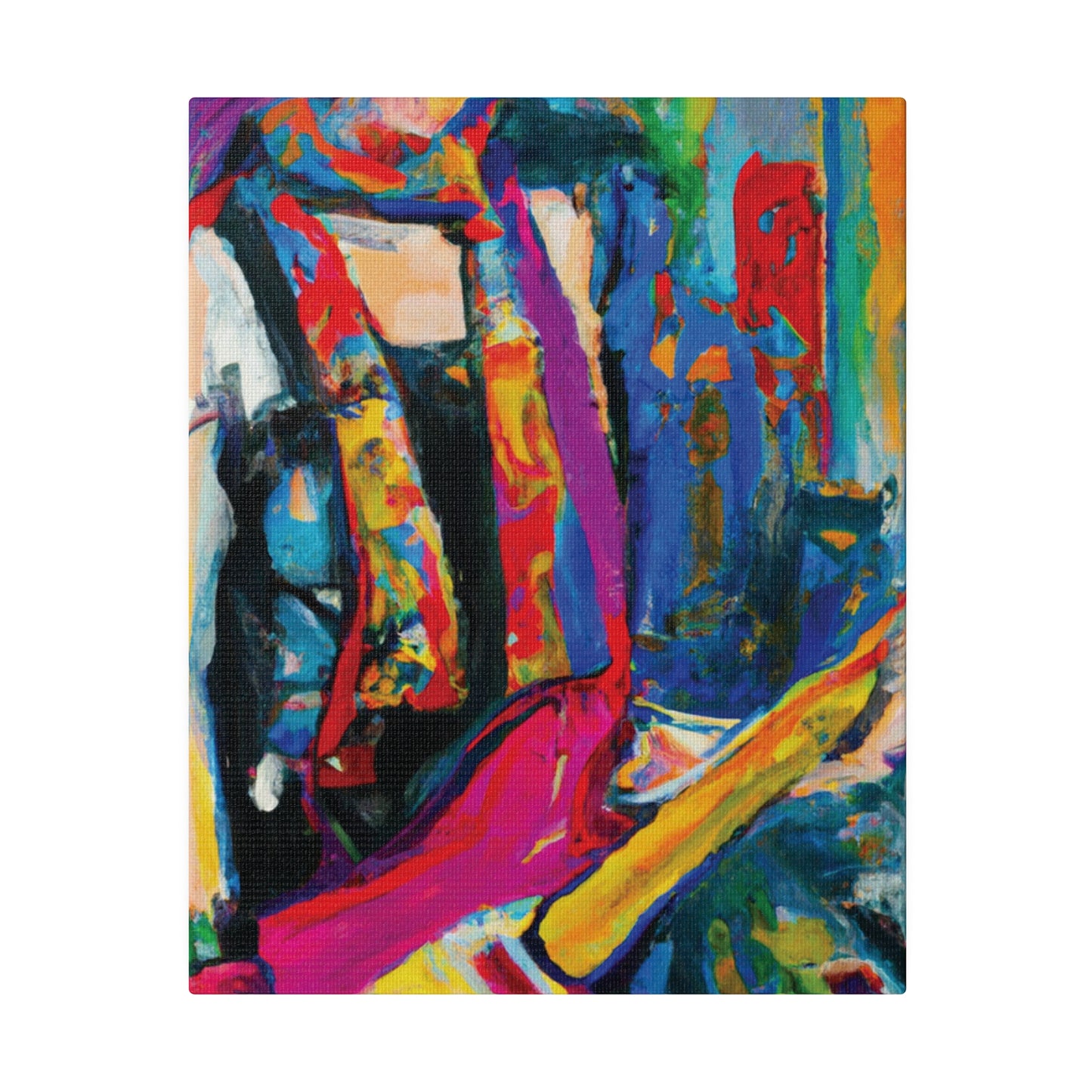 9798G - Rockstar Oil Painting Style Print | Poster | Home Decor | Wall Art | Music Art | Canvas