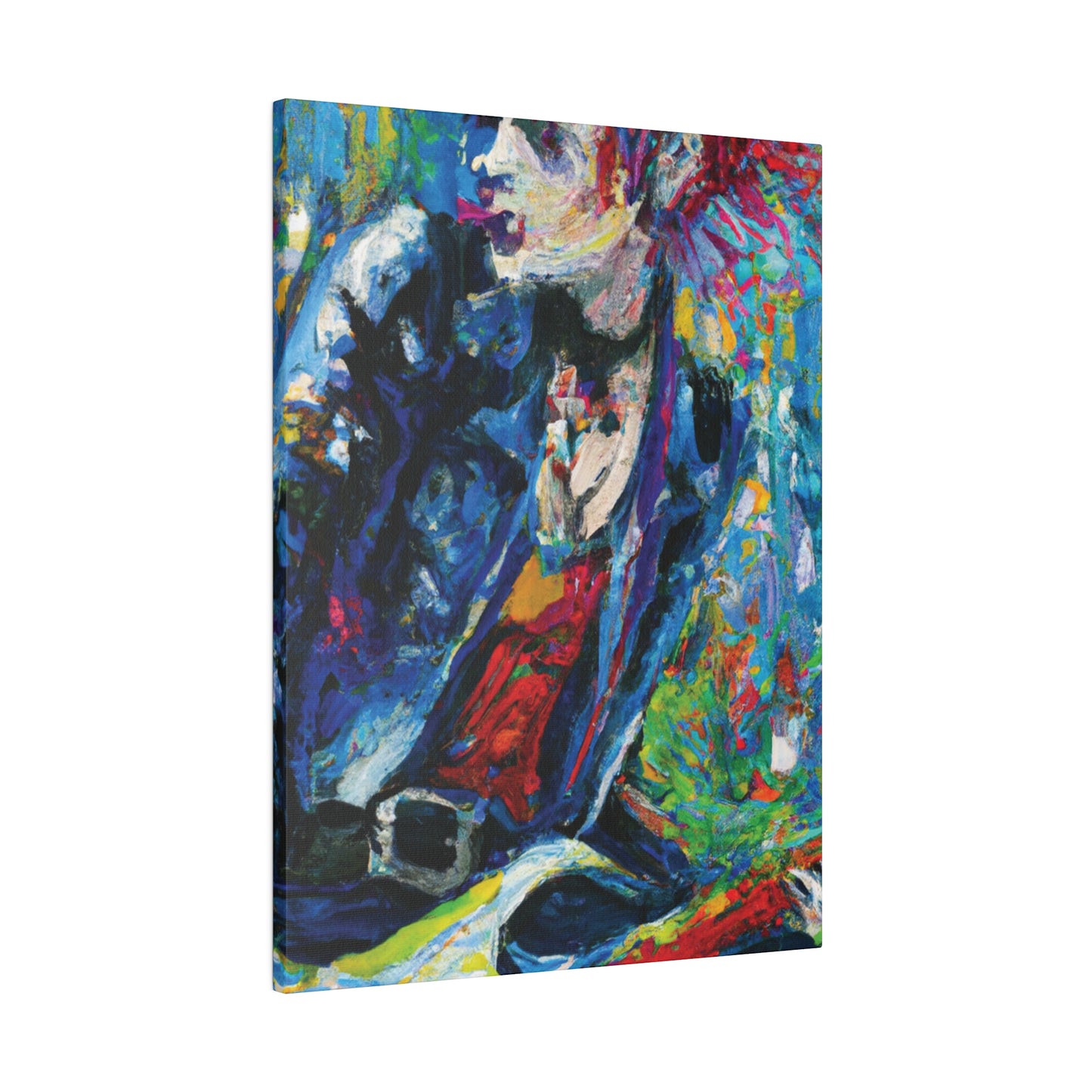 4672G - Rockstar Oil Painting Style Print | Poster | Home Decor | Wall Art | Music Art | Canvas