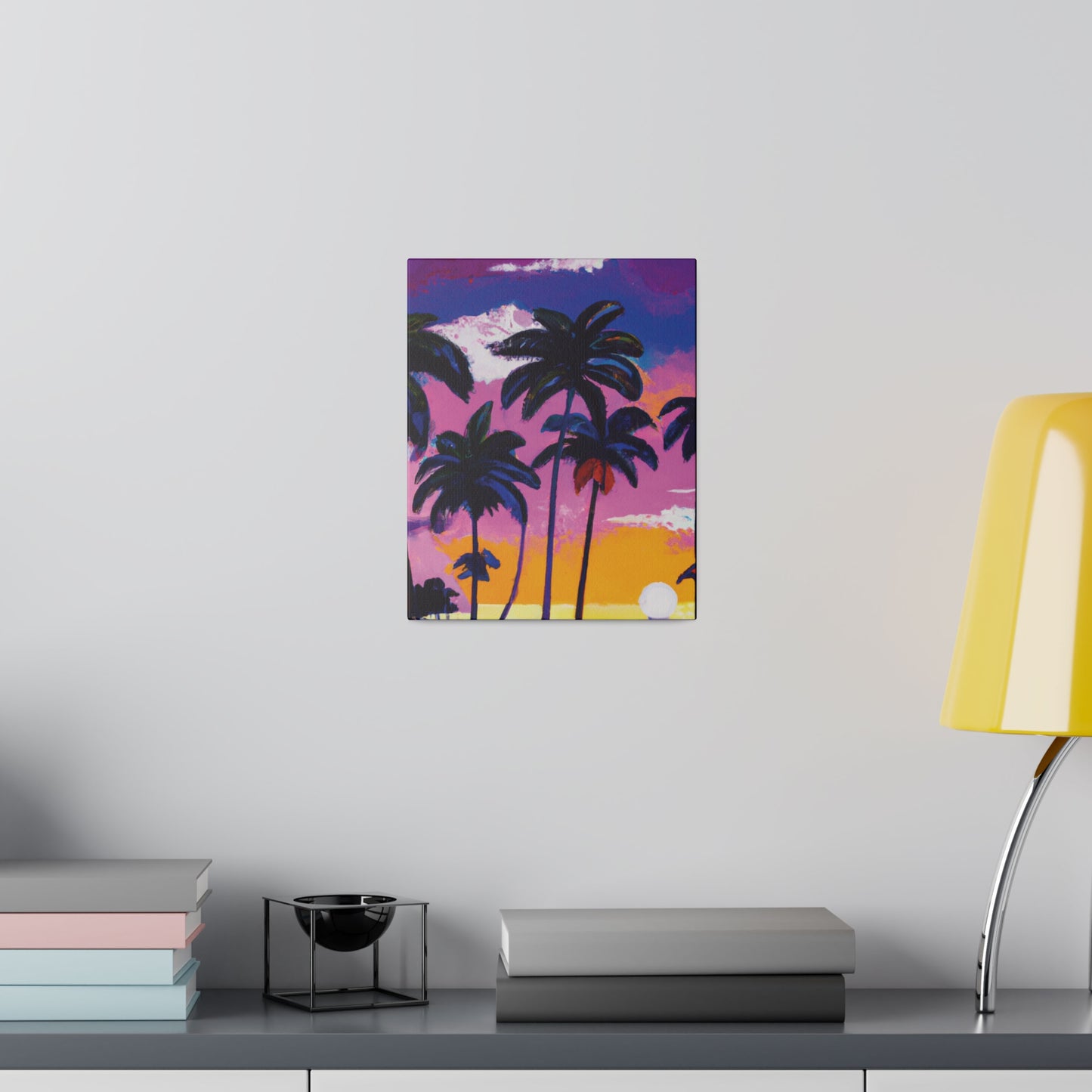 3714A - Miami Beach Sunset Painting Print | Miami | Beach | Sunset | Poster | Home Decor | Wall Art | Canvas