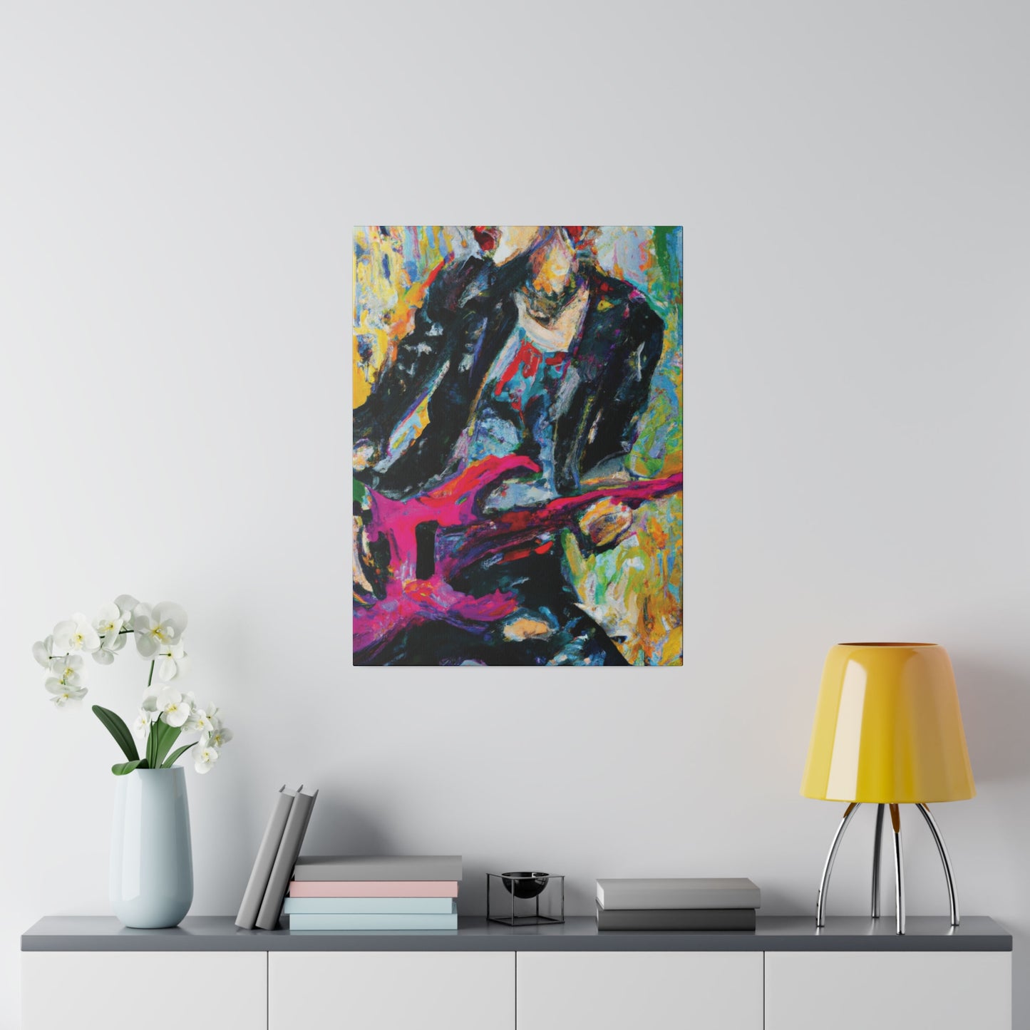 4567X - Rockstar Oil Painting Style Print | Poster | Home Decor | Wall Art | Music Art | Canvas