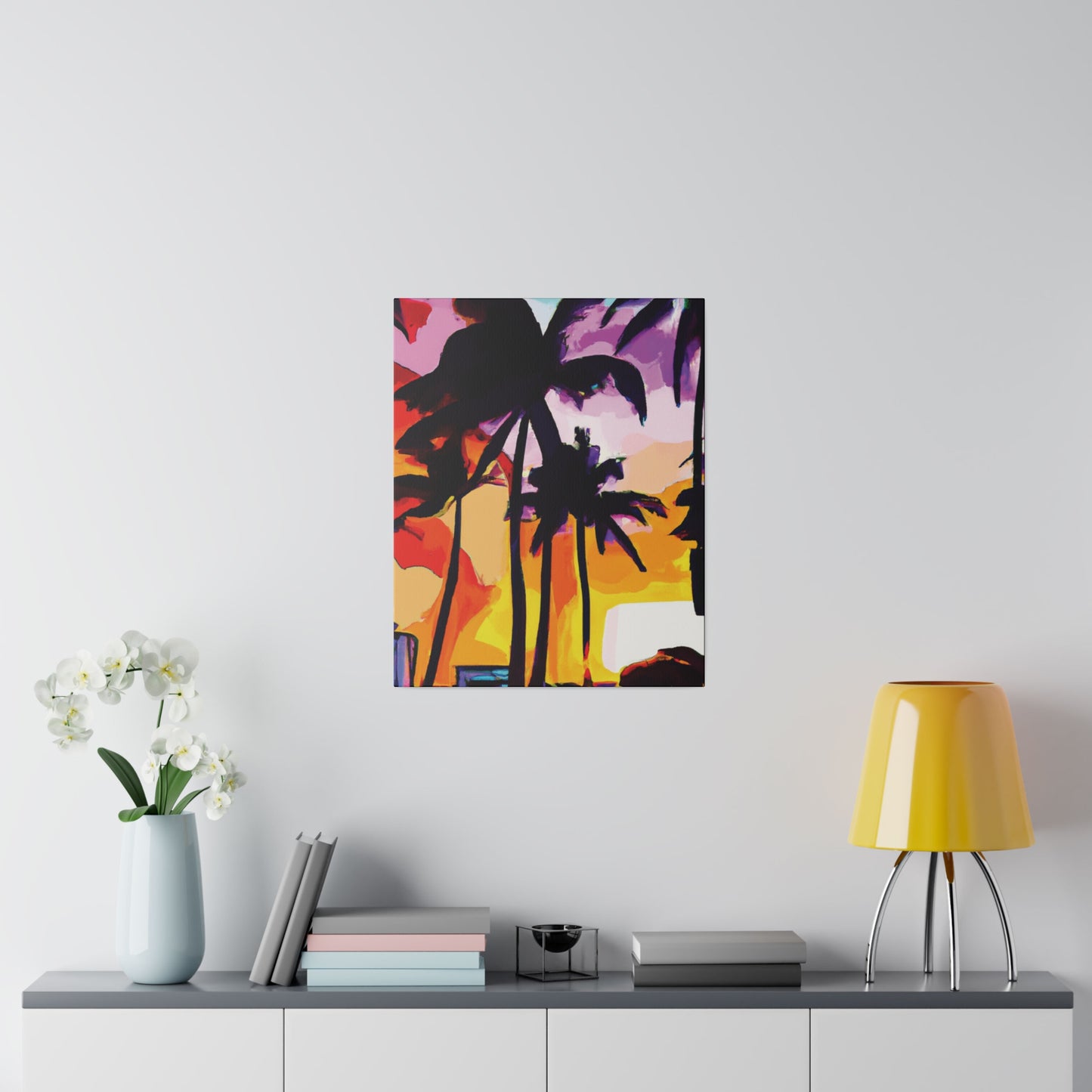 3987G - Miami Beach Sunset Painting Print | Miami | Beach | Sunset | Poster | Home Decor | Wall Art | Canvas