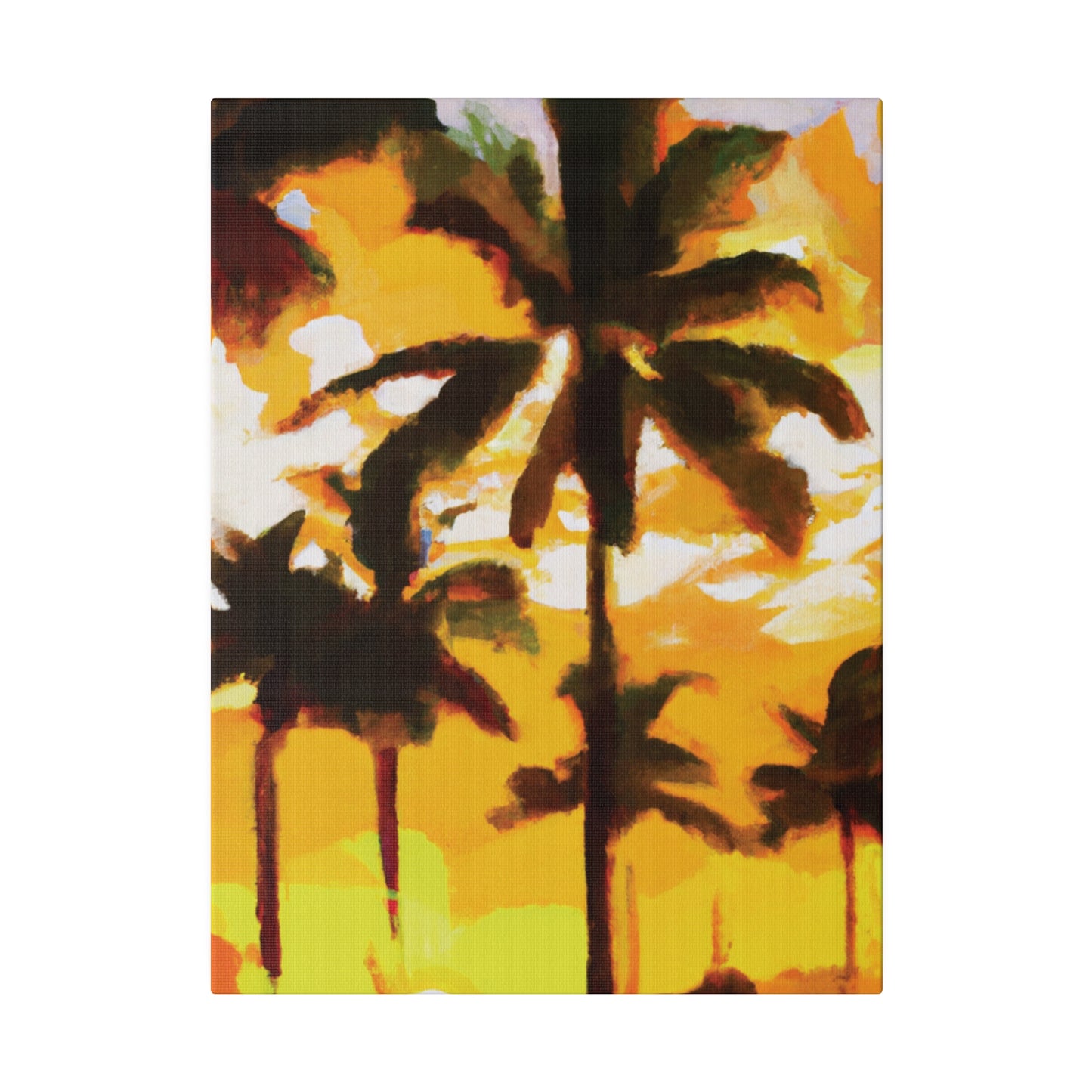 3197H - Miami Beach Sunset Painting Print | Miami | Beach | Sunset | Poster | Home Decor | Wall Art | Canvas