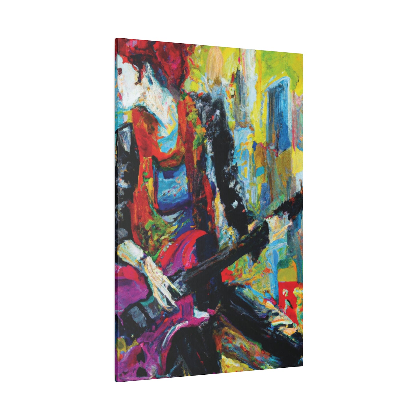 7692O - Rockstar Oil Painting Style Print | Poster | Home Decor | Wall Art | Music Art | Canvas