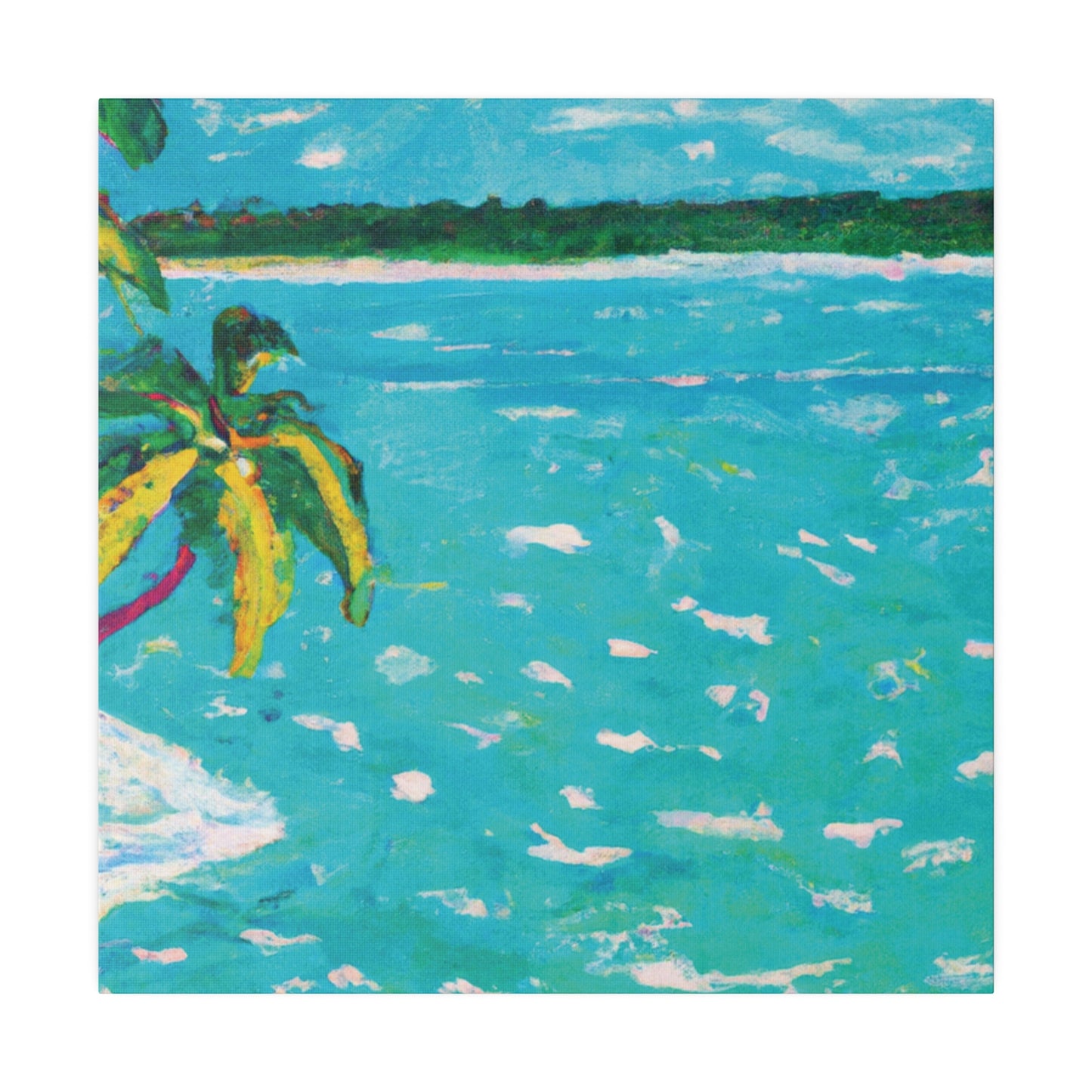 8278H - Bahamas Ocean Painting Print | Bahamas | Ocean | Beach | Poster | Home Decor | Wall Art | Canvas