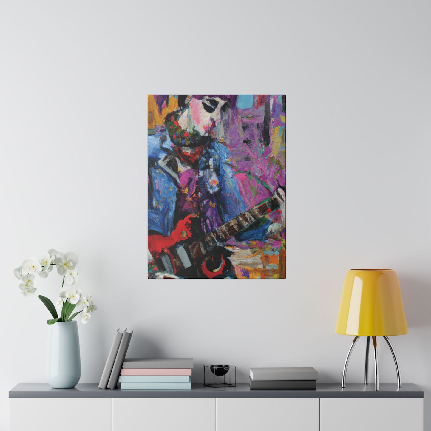 9210O - Rockstar Oil Painting Style Print | Poster | Home Decor | Wall Art | Music Art | Canvas