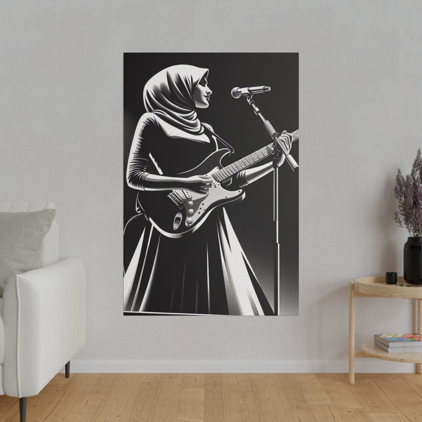 4327S - music art work, rockstar gifts, musician gift ideas, guitar art work, guitar artwork, guitar wall art canvas, playing guitar, decor