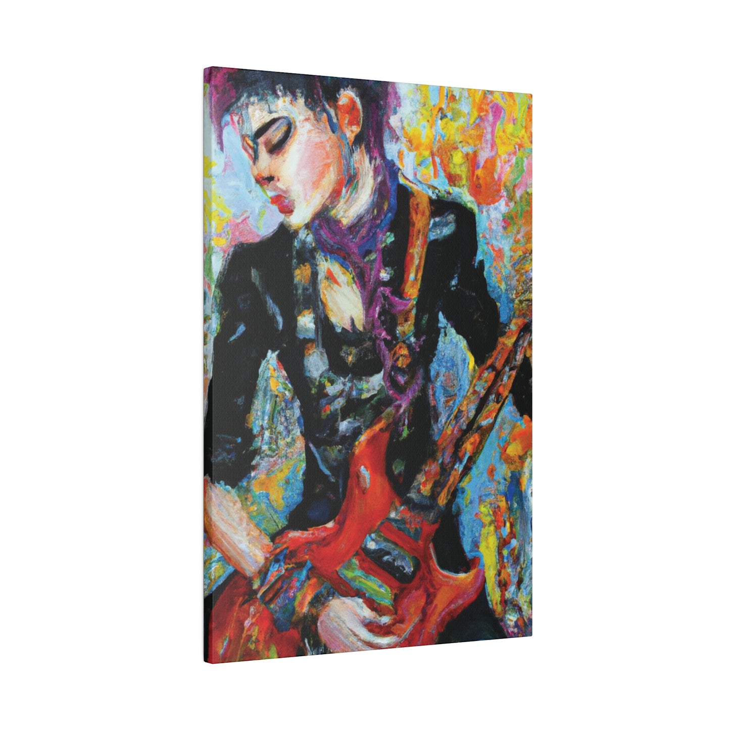 7123G - Rockstar Oil Painting Style Print | Poster | Home Decor | Wall Art | Music Art | Canvas