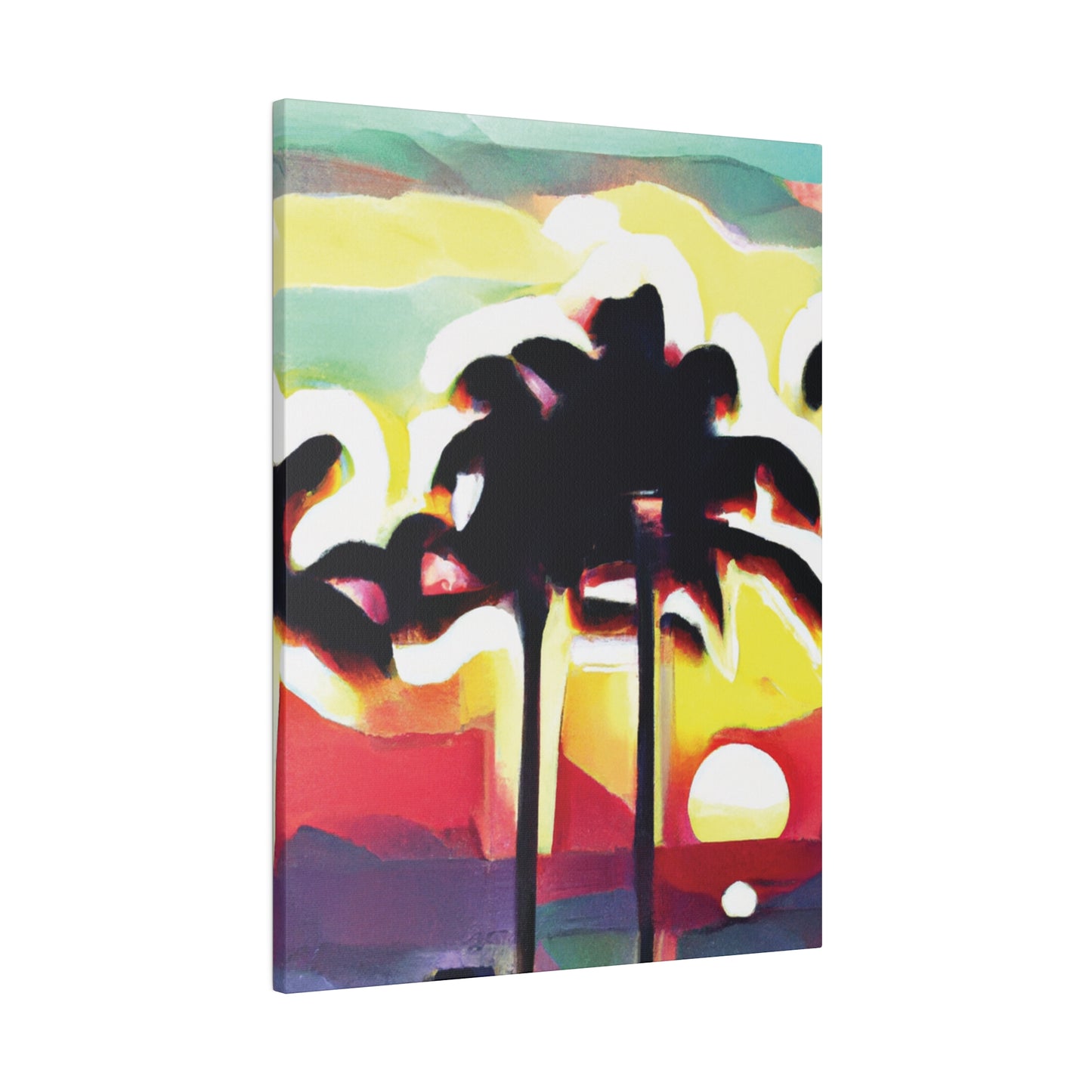 4134X - Miami Beach Sunset Painting Print | Miami | Beach | Sunset | Poster | Home Decor | Wall Art | Canvas