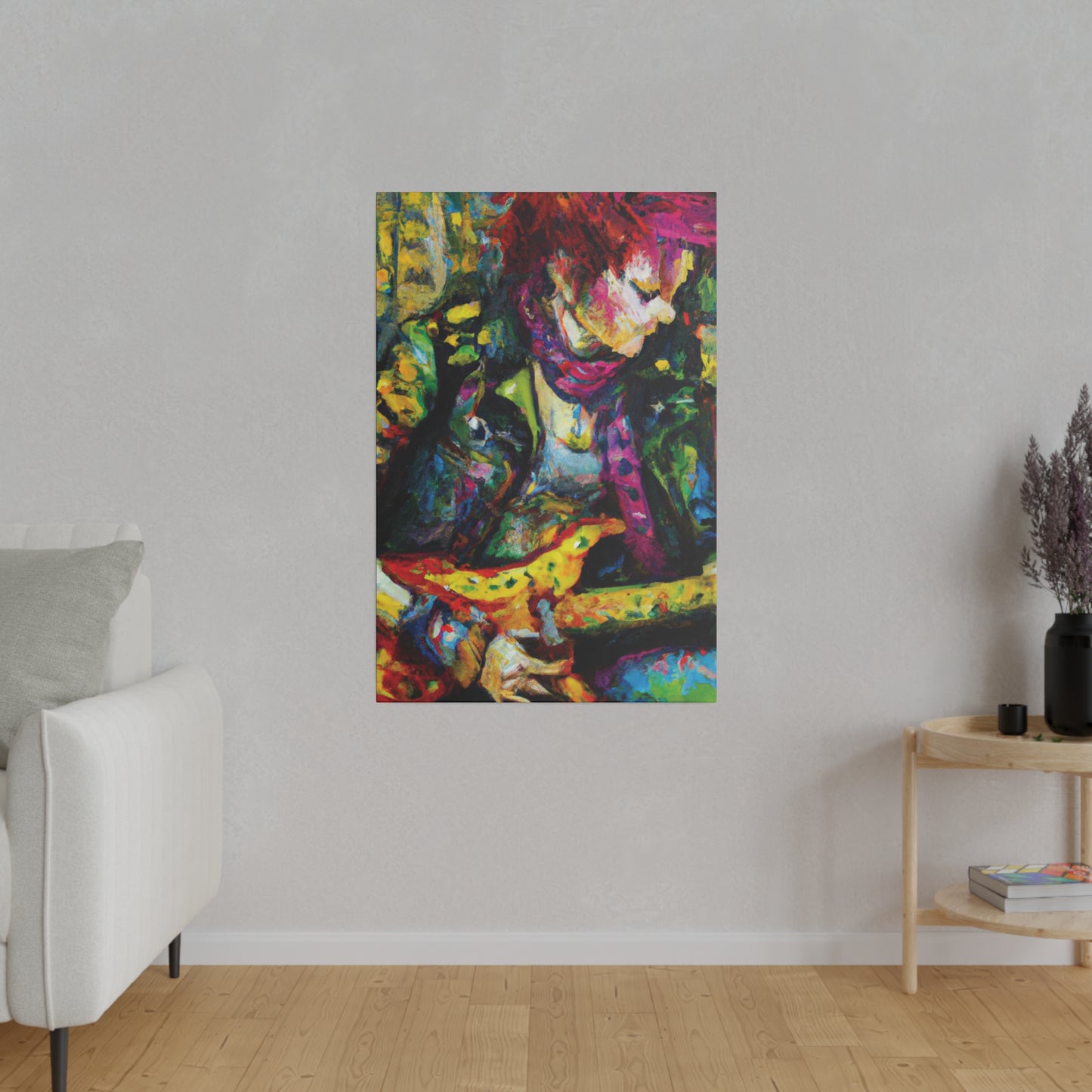 3668A - Rockstar Oil Painting Style Print | Poster | Home Decor | Wall Art | Music Art | Canvas