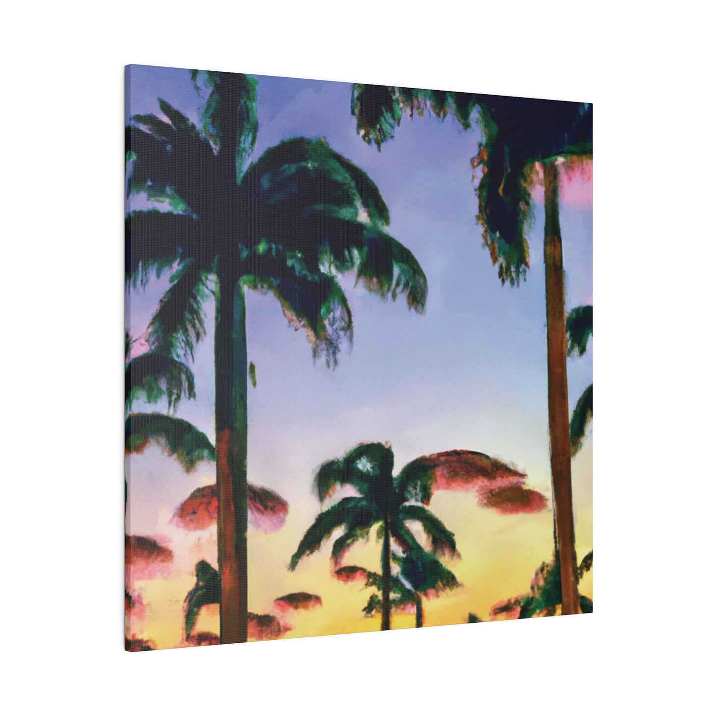 5202J - Miami Beach Sunset Painting Print | Miami | Beach | Sunset | Poster | Home Decor | Wall Art | Canvas