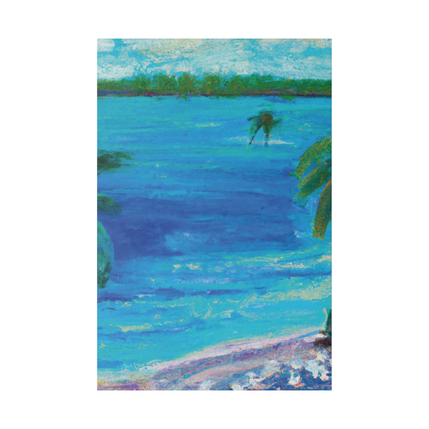 5105Q - Bahamas Ocean Painting Print | Bahamas | Ocean | Beach | Poster | Home Decor | Wall Art | Canvas