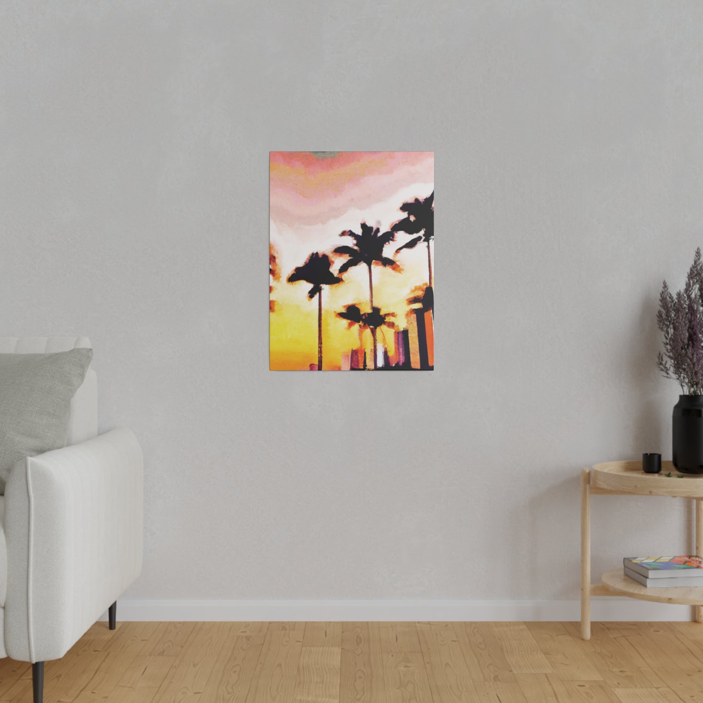 8005X - Miami Beach Sunset Painting Print | Miami | Beach | Sunset | Poster | Home Decor | Wall Art | Canvas