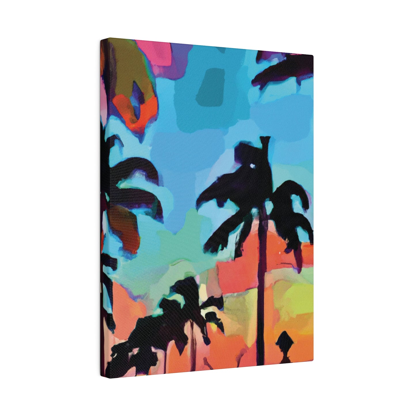 7439V - Miami Beach Sunset Painting Print | Miami | Beach | Sunset | Poster | Home Decor | Wall Art | Canvas