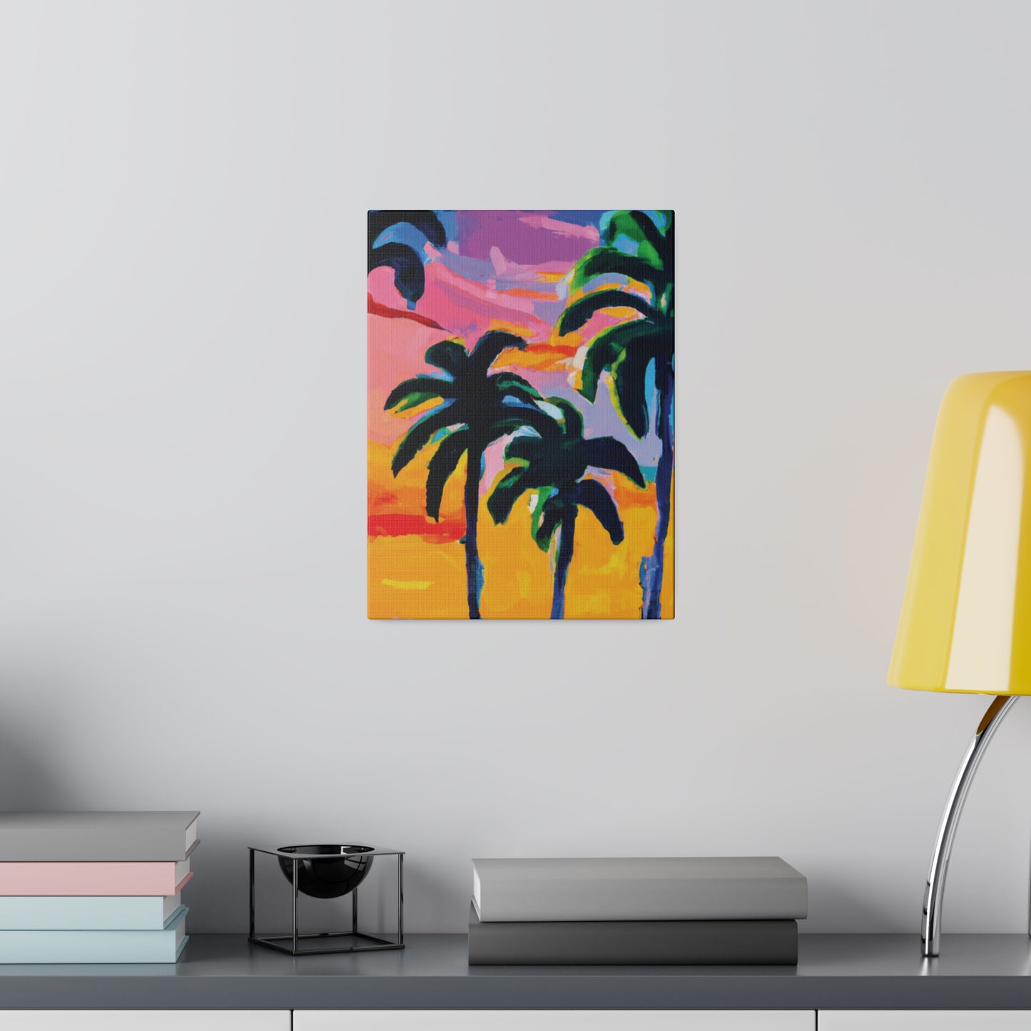 7409P - Miami Beach Sunset Painting Print | Miami | Beach | Sunset | Poster | Home Decor | Wall Art | Canvas