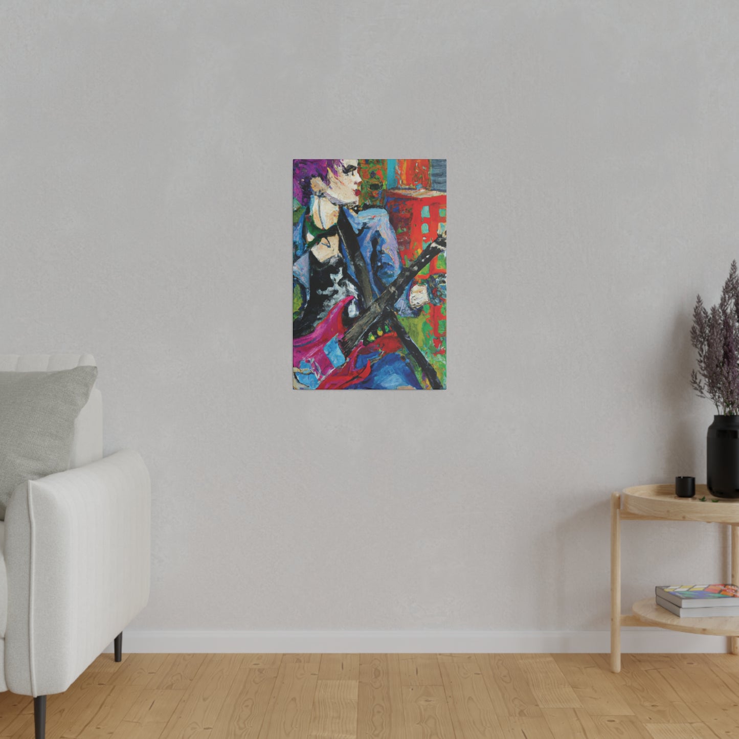 9194H - Rockstar Oil Painting Style Print | Poster | Home Decor | Wall Art | Music Art | Canvas