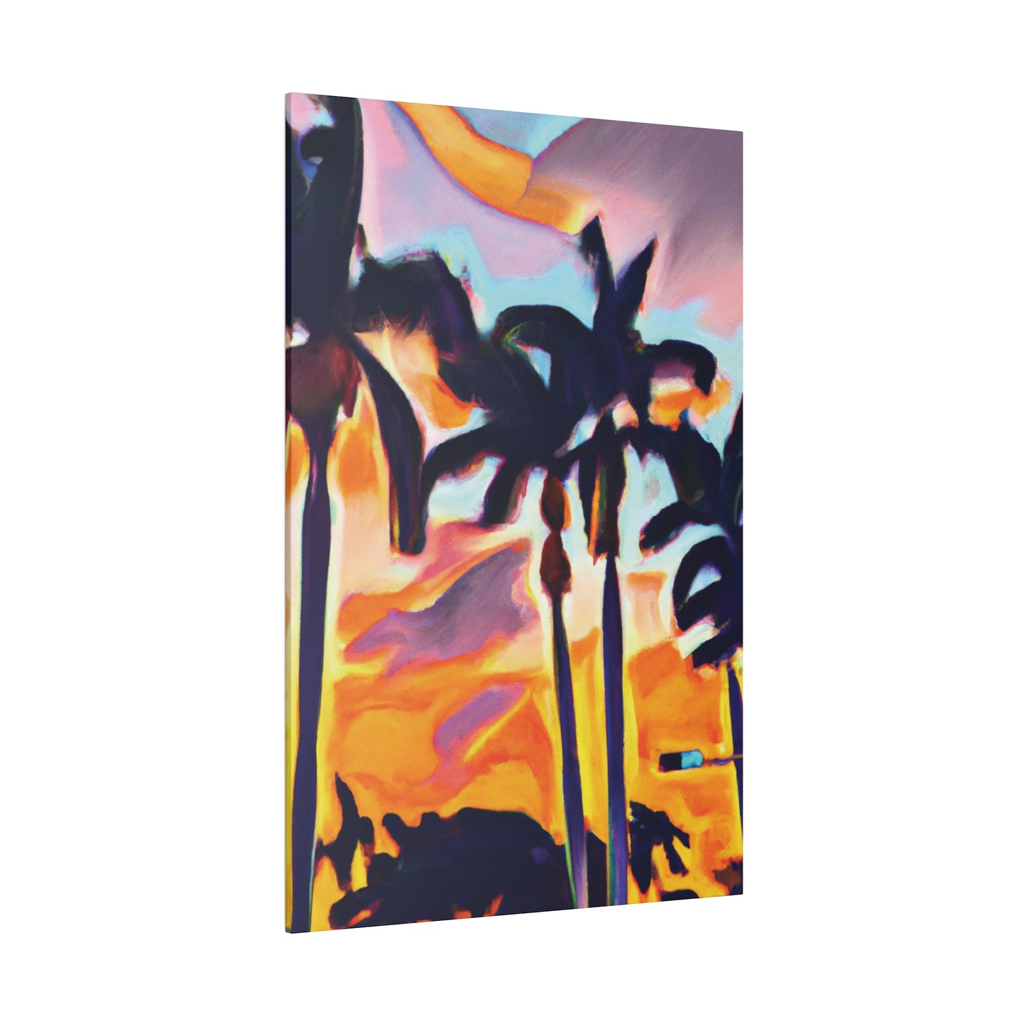 9435K - Miami Beach Sunset Painting Print | Miami | Beach | Sunset | Poster | Home Decor | Wall Art | Canvas