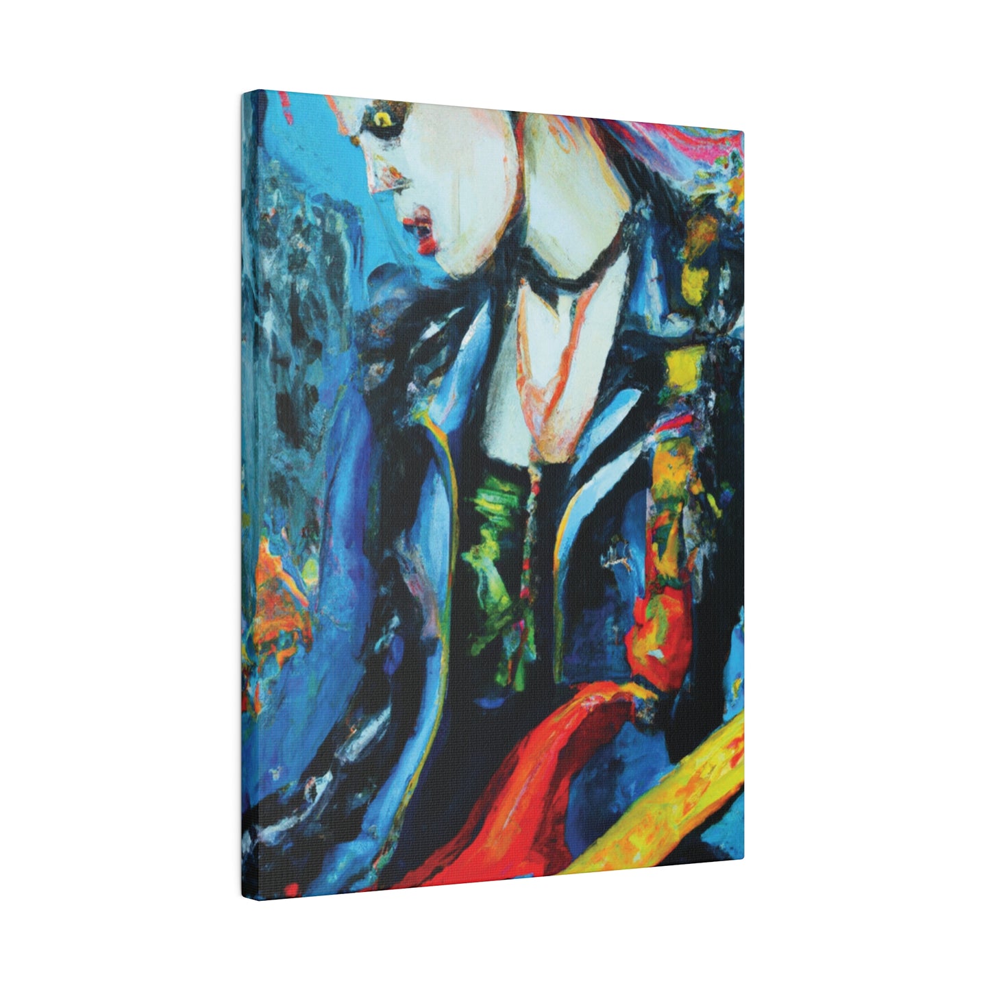 8900A - Rockstar Oil Painting Style Print | Poster | Home Decor | Wall Art | Music Art | Canvas