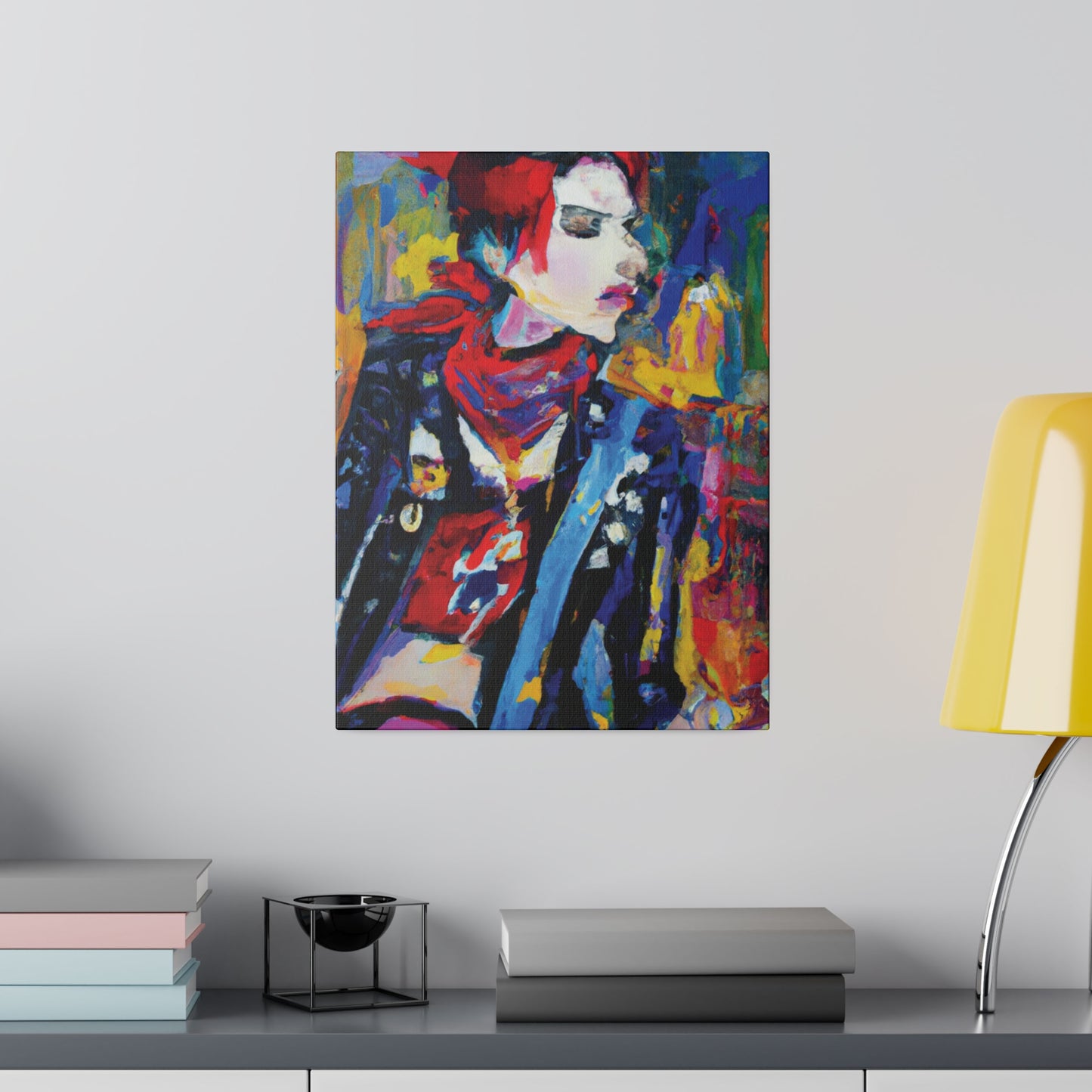 8996X - Rockstar Oil Painting Style Print | Poster | Home Decor | Wall Art | Music Art | Canvas