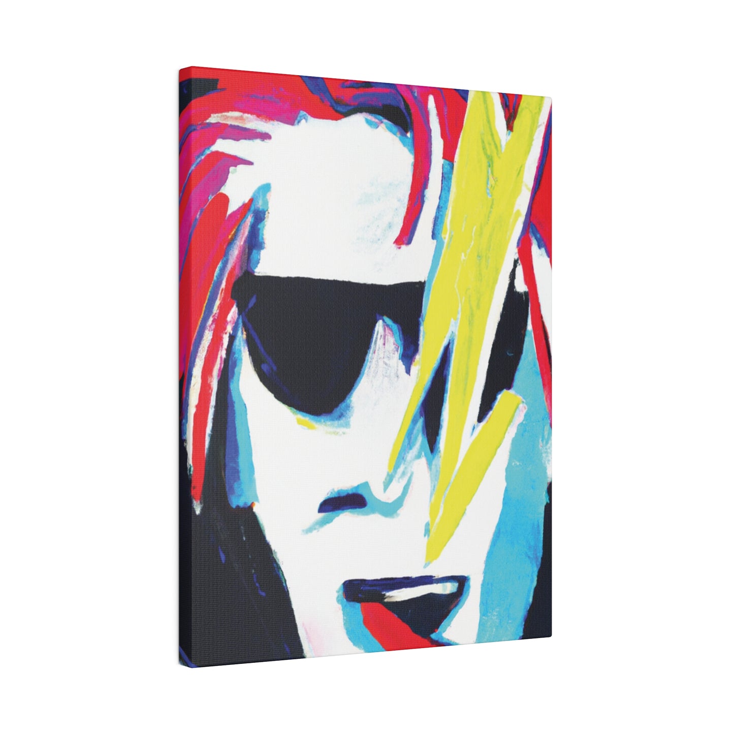 6481K - Rockstar Painting Print | Face | Abstract | Poster | Home Decor | Wall Art | Music Art | Canvas