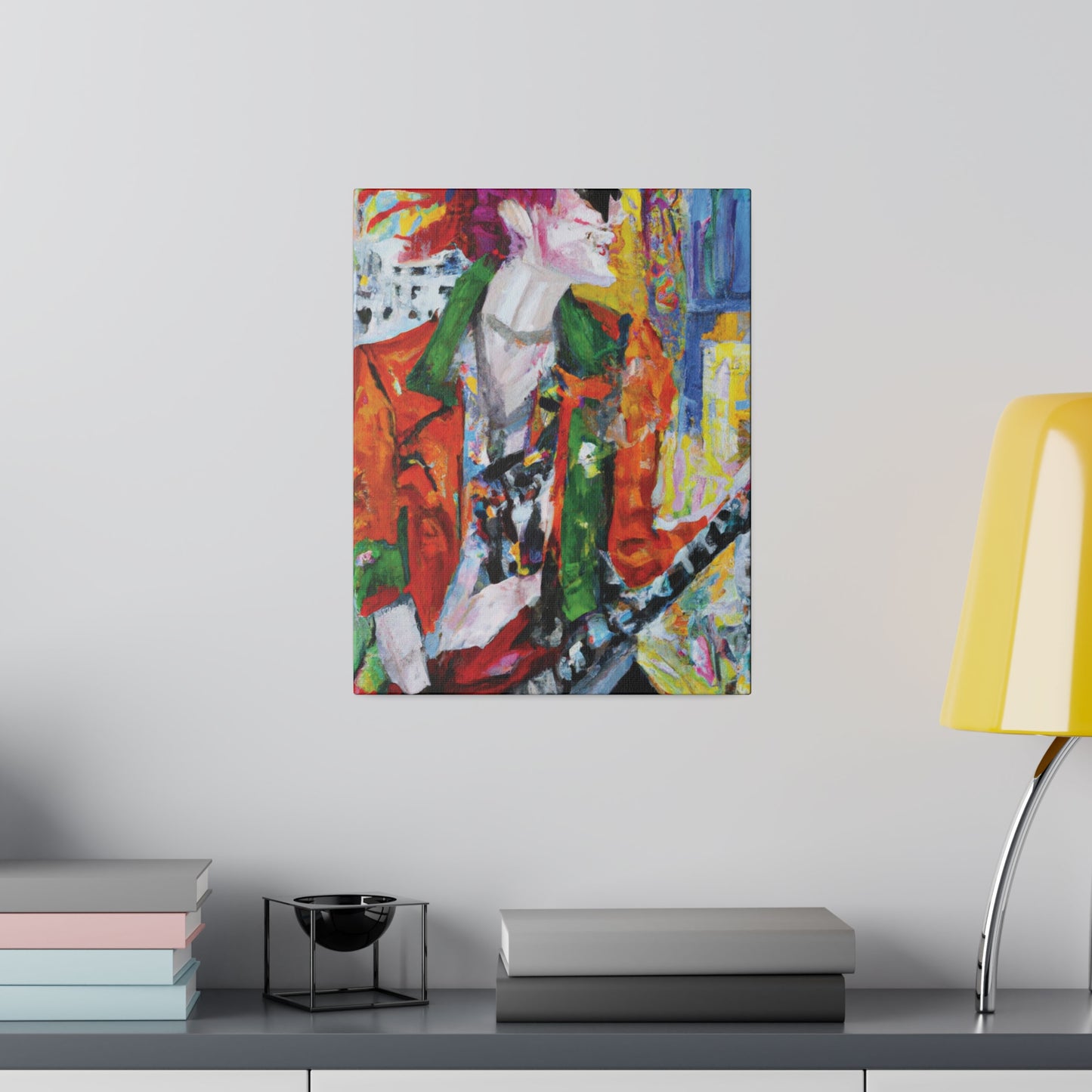 8997X - Rockstar Oil Painting Style Print | Poster | Home Decor | Wall Art | Music Art | Canvas