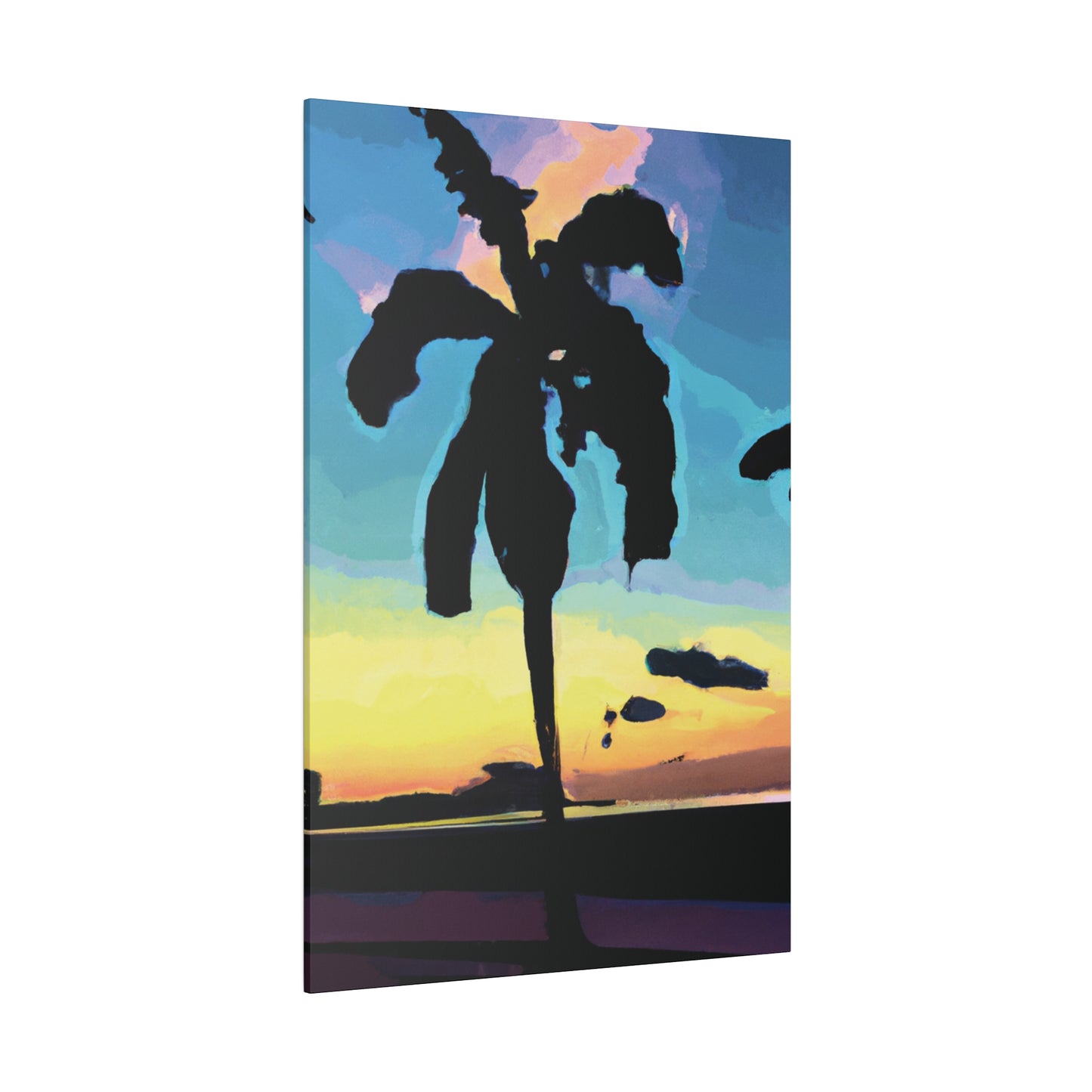 3232A - Miami Beach Sunset Painting Print | Miami | Beach | Sunset | Poster | Home Decor | Wall Art | Canvas