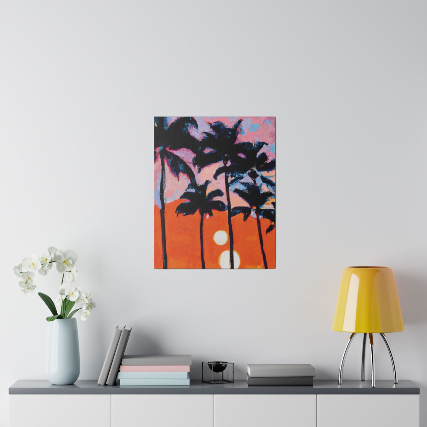 5347Z - Miami Beach Sunset Painting Print | Miami | Beach | Sunset | Poster | Home Decor | Wall Art | Canvas