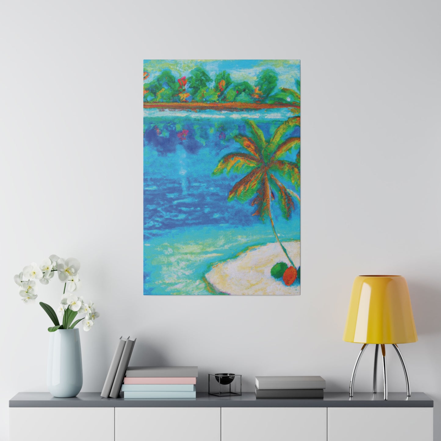 8252T - Bahamas Ocean Painting Print | Bahamas | Ocean | Beach | Poster | Home Decor | Wall Art | Canvas