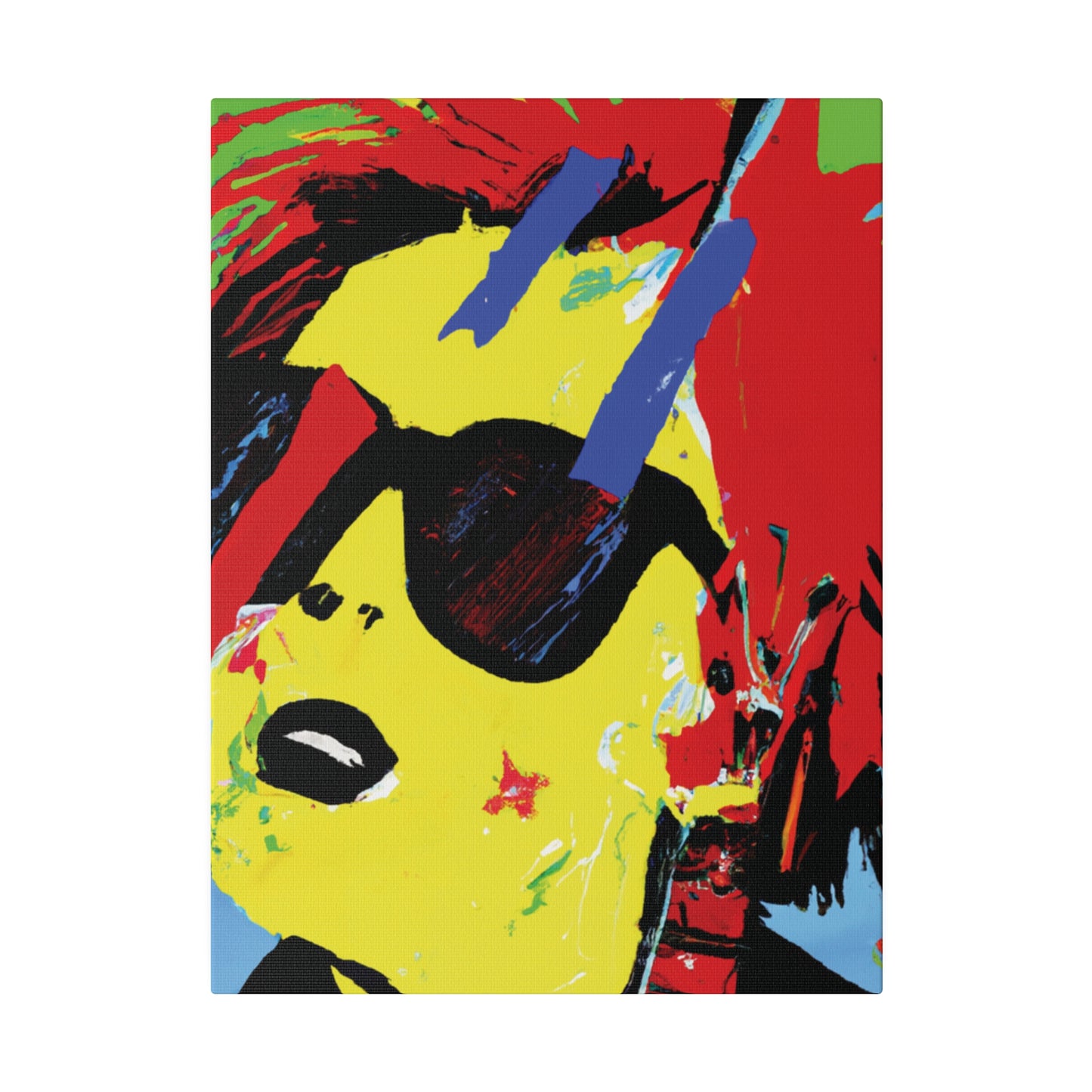 7482U - Rockstar Painting Print | Face | Abstract | Poster | Home Decor | Wall Art | Music Art | Canvas