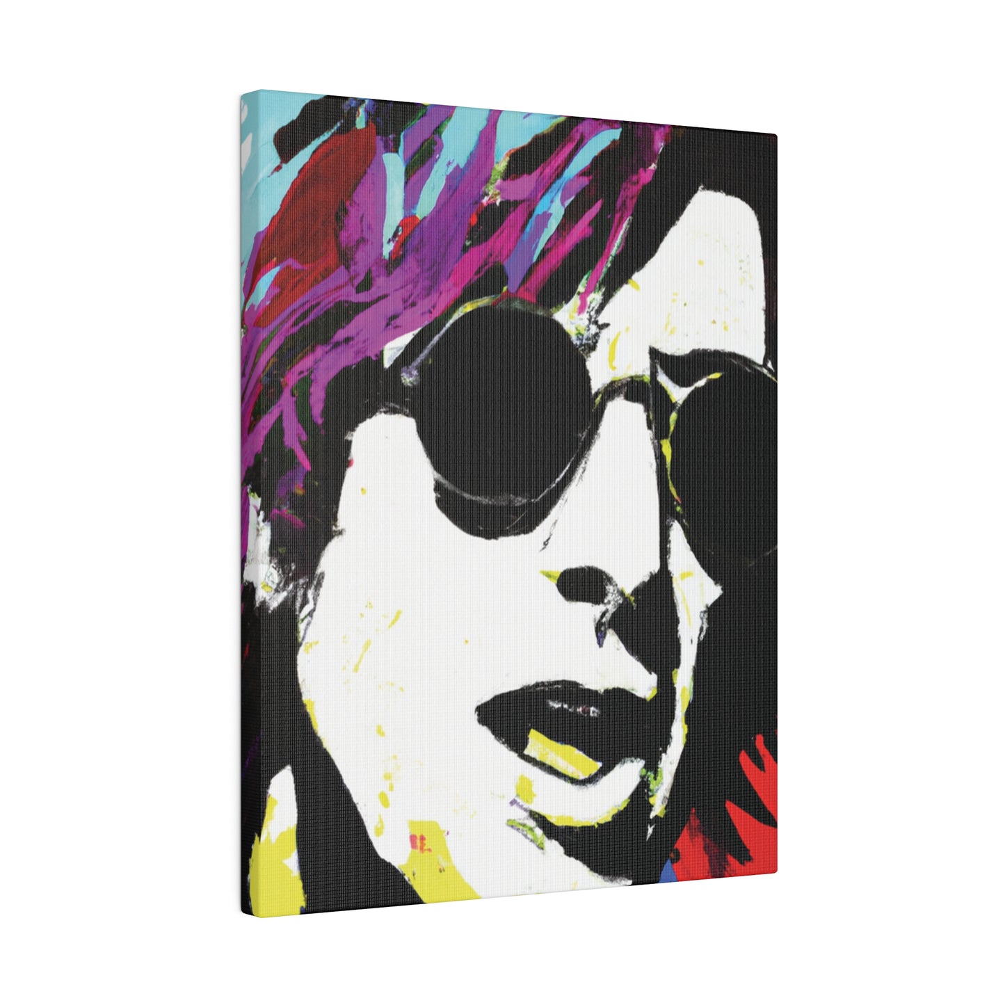 9436F - Rockstar Painting Print | Face | Abstract | Poster | Home Decor | Wall Art | Music Art | Canvas
