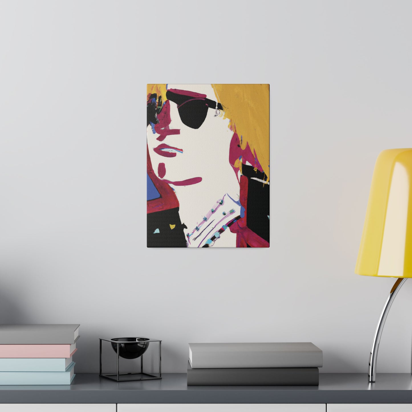 8305A - Rockstar Painting Print | Face | Abstract | Poster | Home Decor | Wall Art | Music Art | Canvas