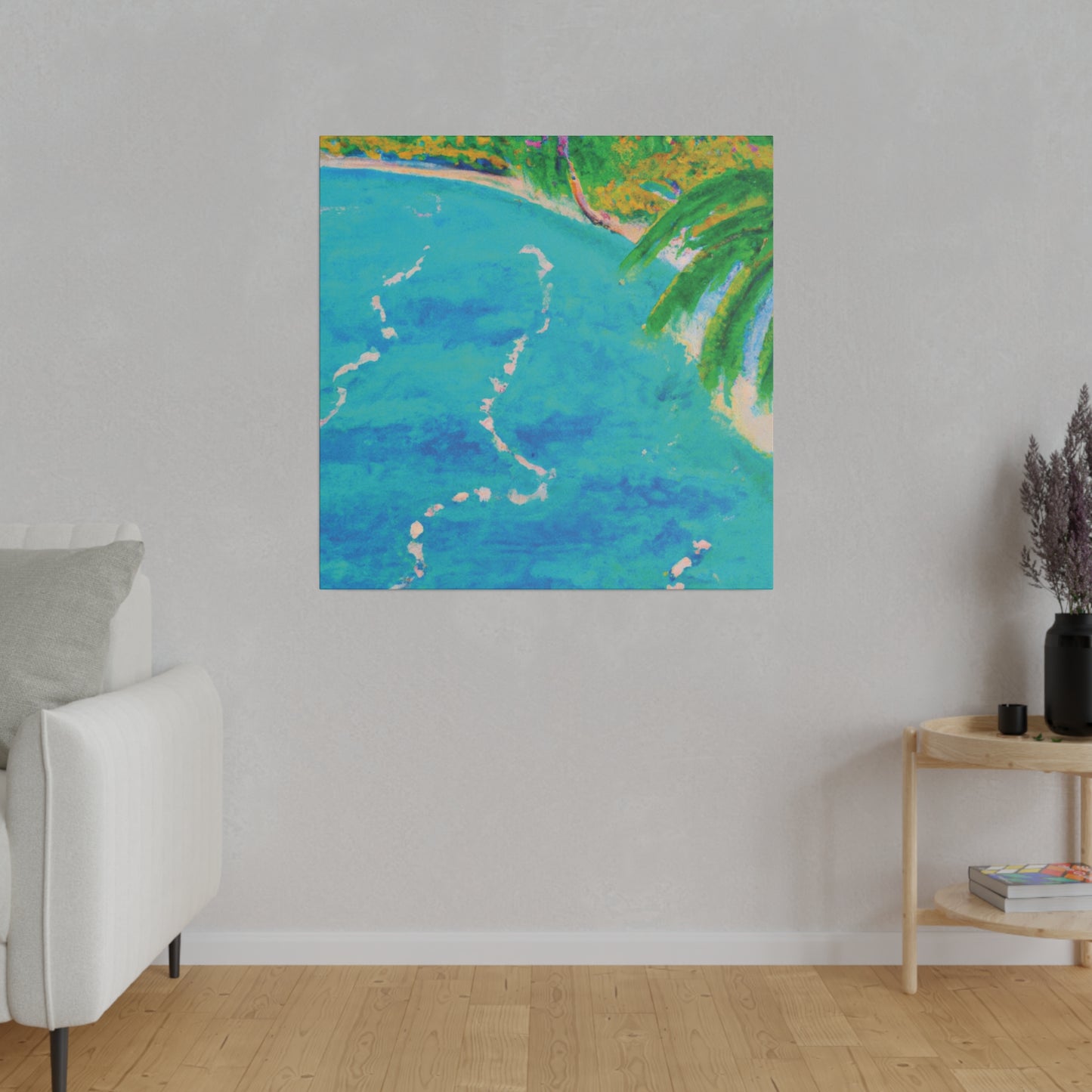 6605P - Bahamas Ocean Painting Print | Bahamas | Ocean | Beach | Poster | Home Decor | Wall Art | Canvas