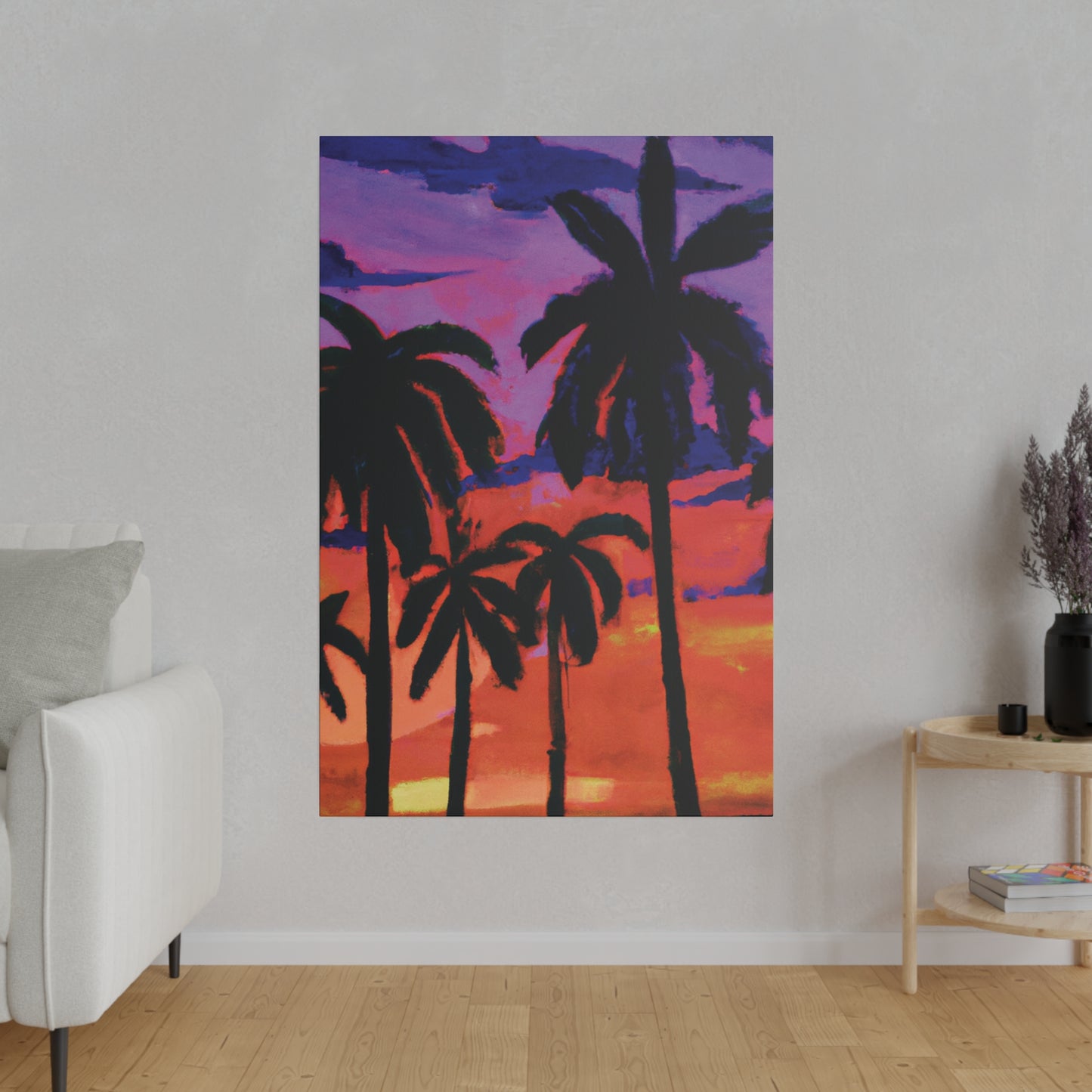 8314G - Miami Beach Sunset Painting Print | Miami | Beach | Sunset | Poster | Home Decor | Wall Art | Canvas