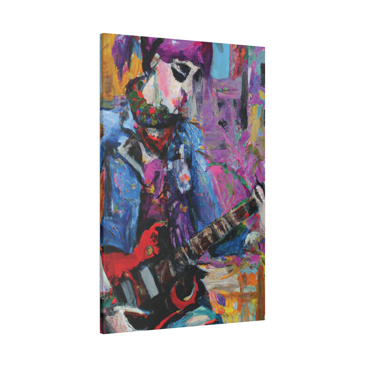 9210O - Rockstar Oil Painting Style Print | Poster | Home Decor | Wall Art | Music Art | Canvas